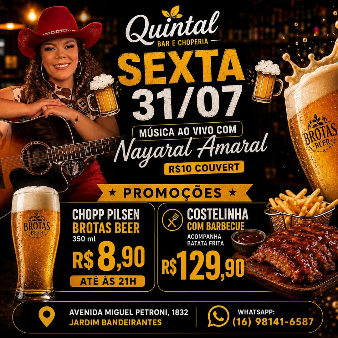 Flyer de Nayaral Amaral