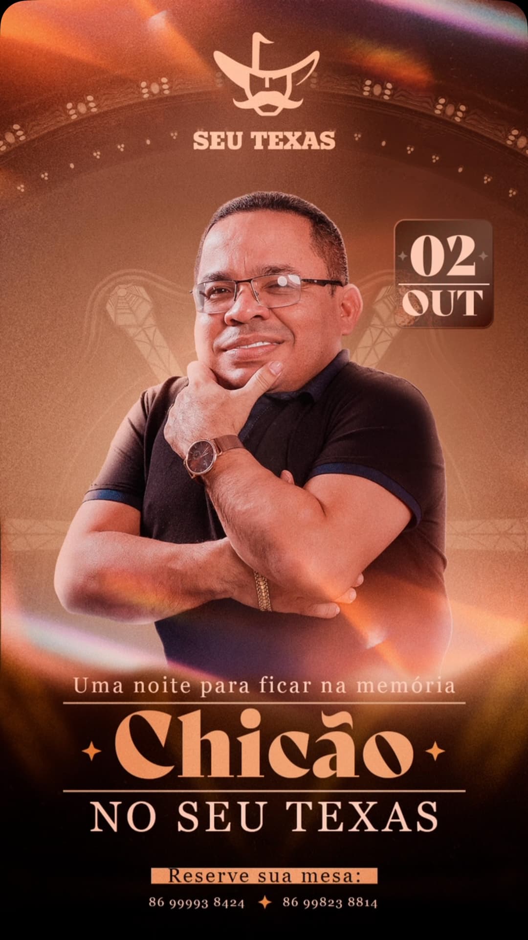Flyer de Chicão dos Teclados