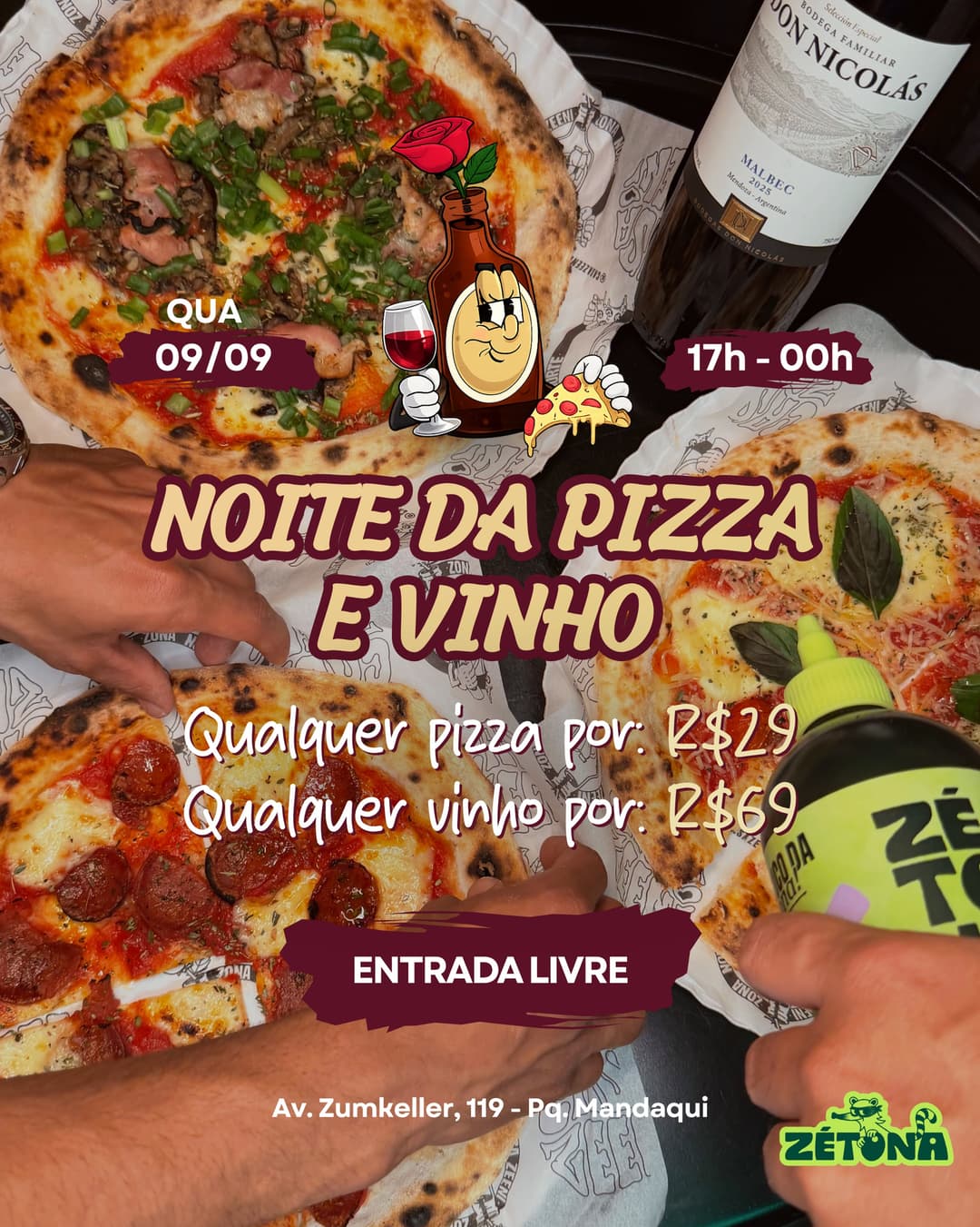 Flyer de Pagode do QDL e Xama Samba