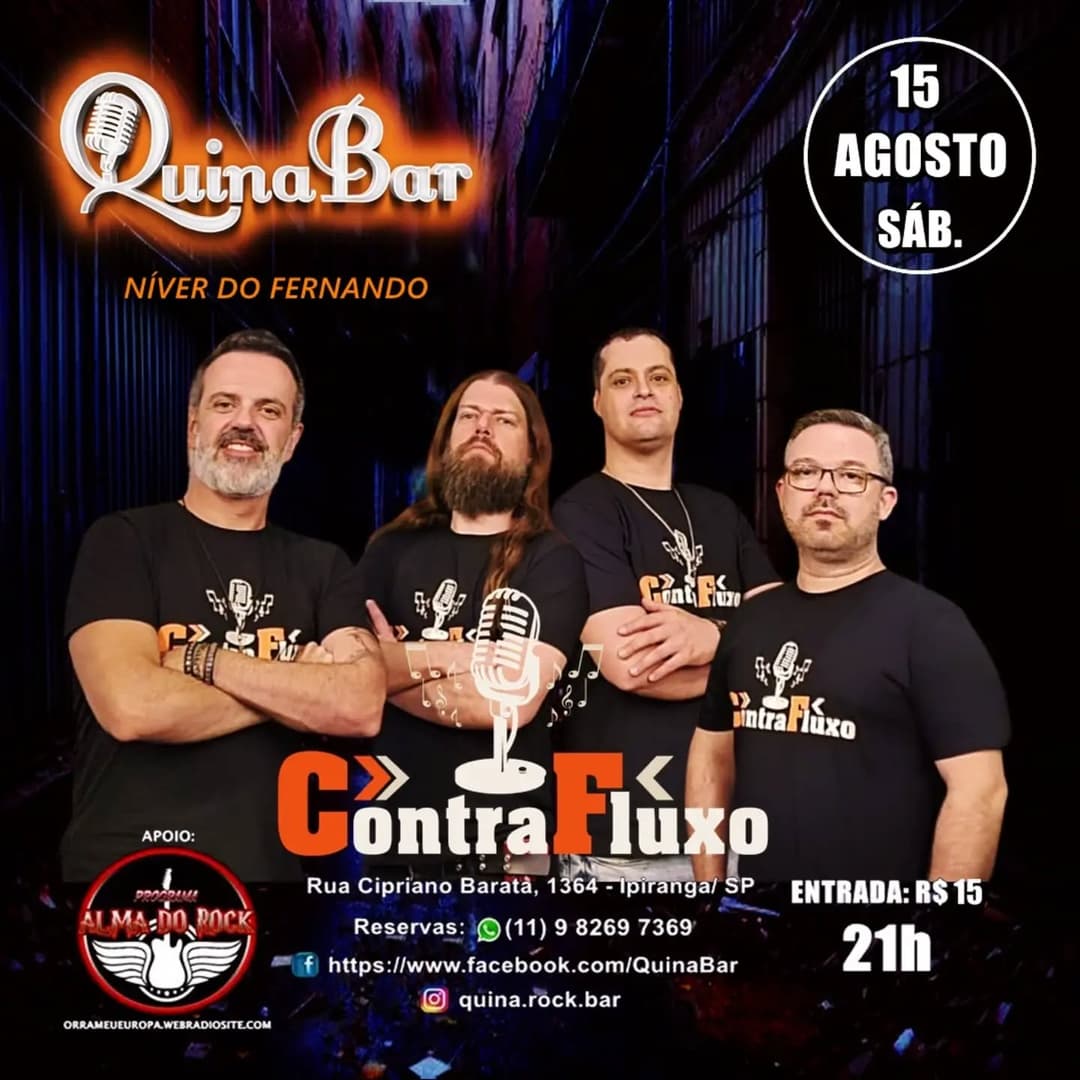 Flyer de Banda Contrafluxo