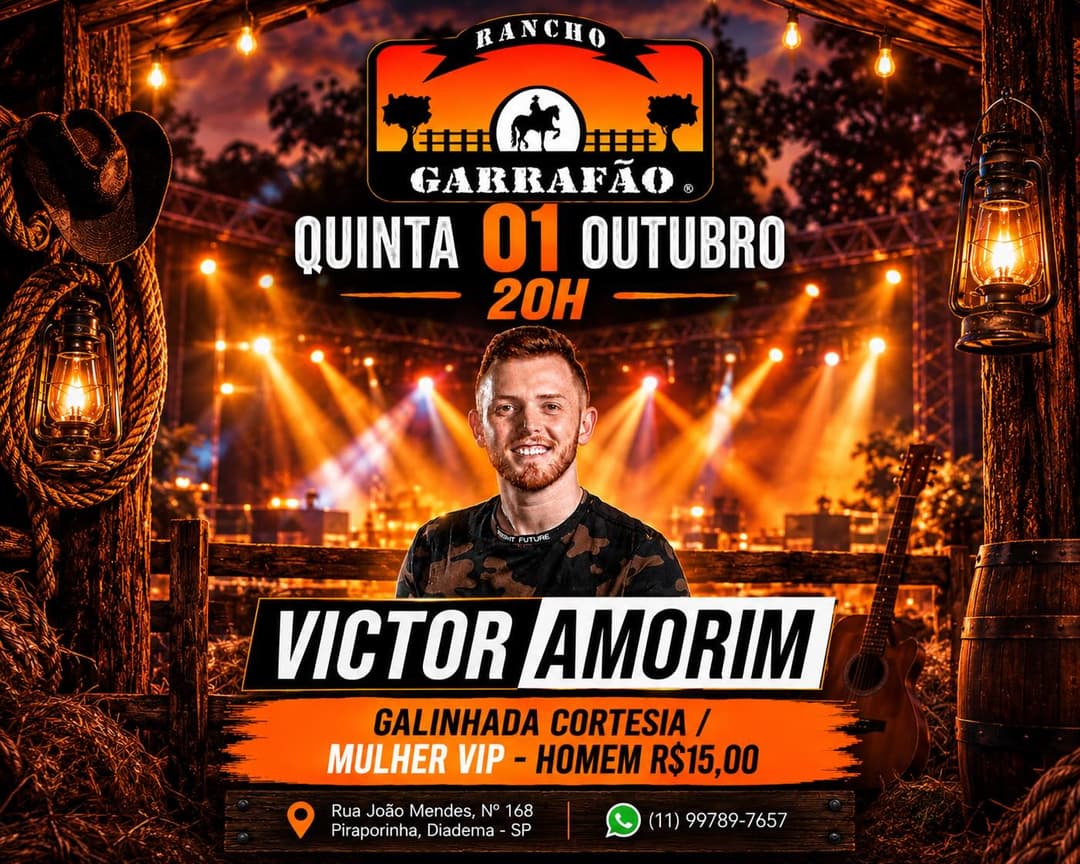 Flyer de Victor Amorim