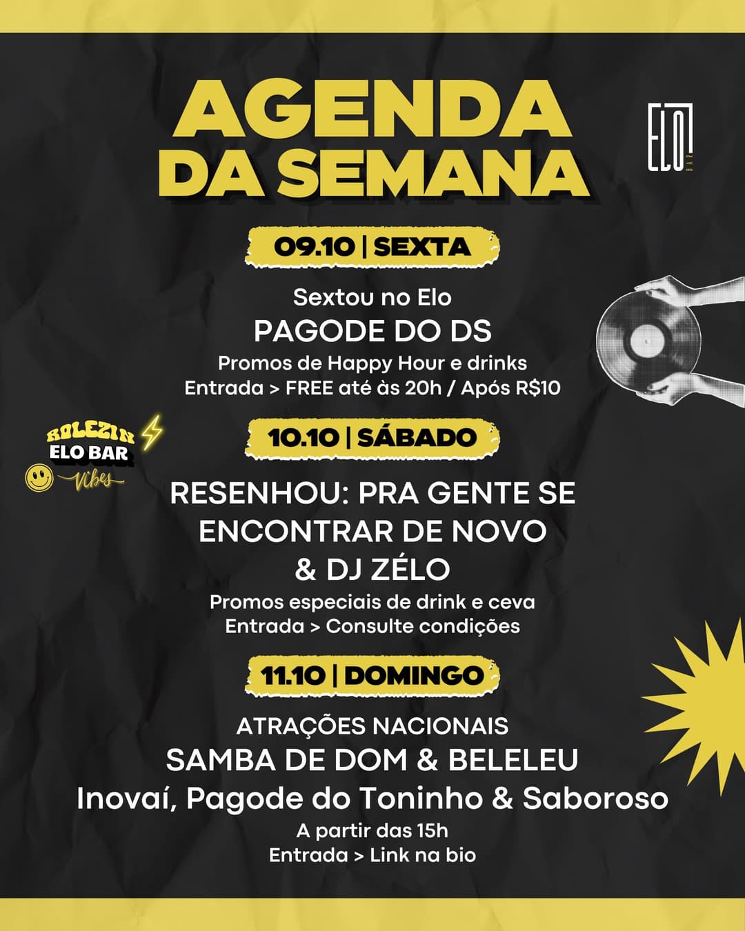 Flyer de DJ Zélo e Pra Gente Se Encontrar De Novo