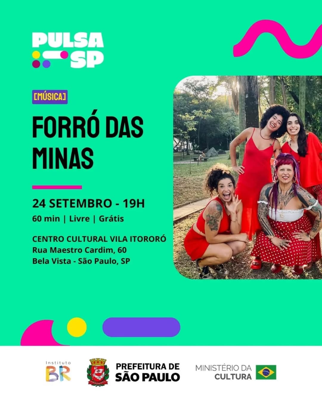 Flyer de Forró das Minas