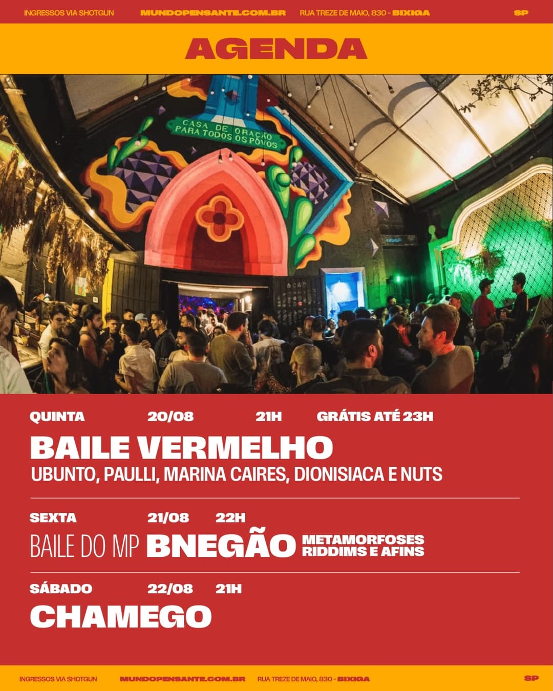 Flyer de bailevermelho