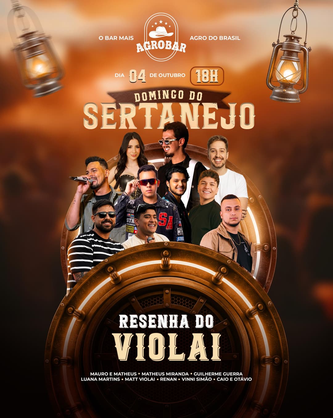 Flyer de Resenha do Violai