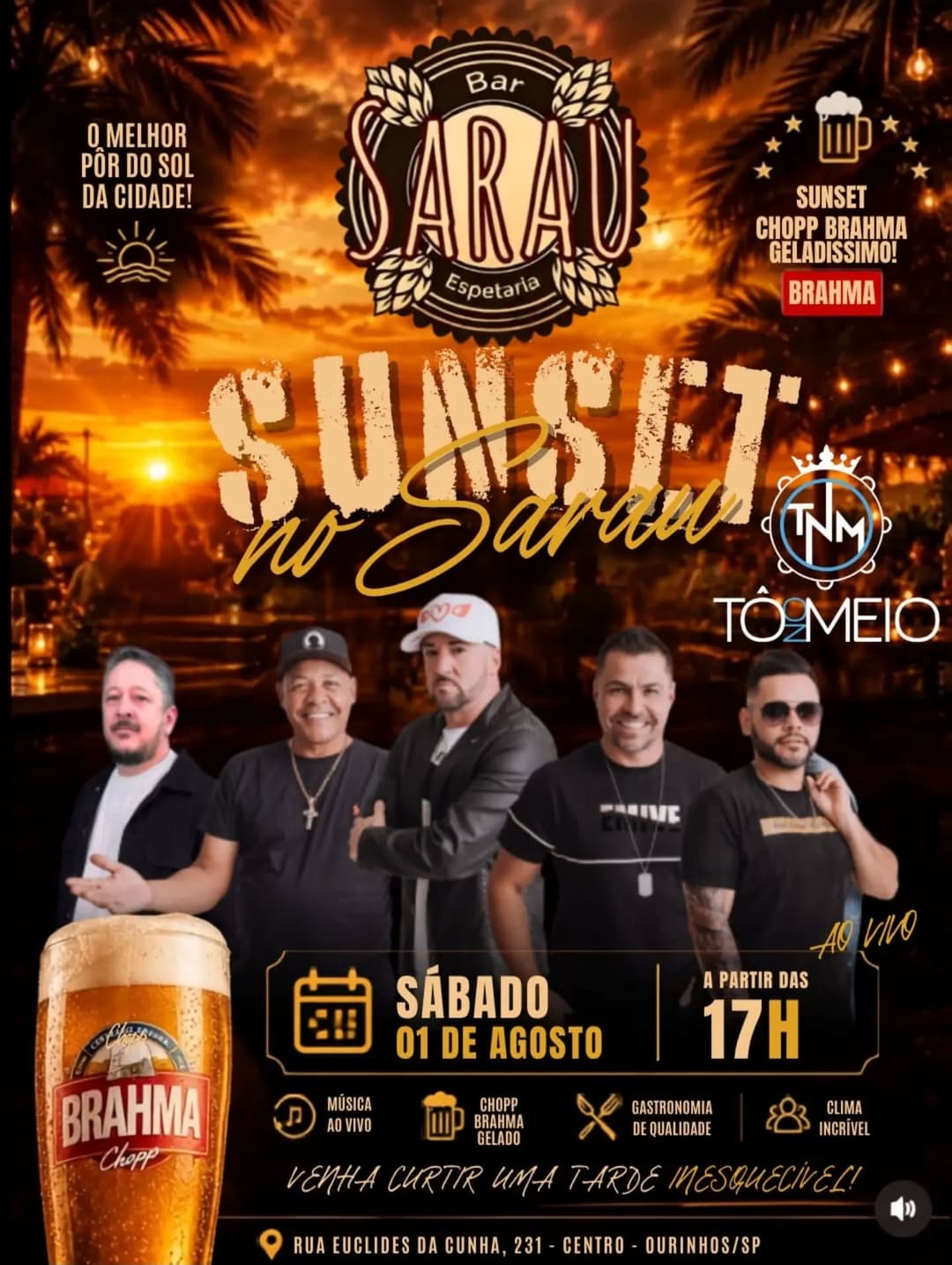 Flyer de Grupo ToNoMeio Oficial