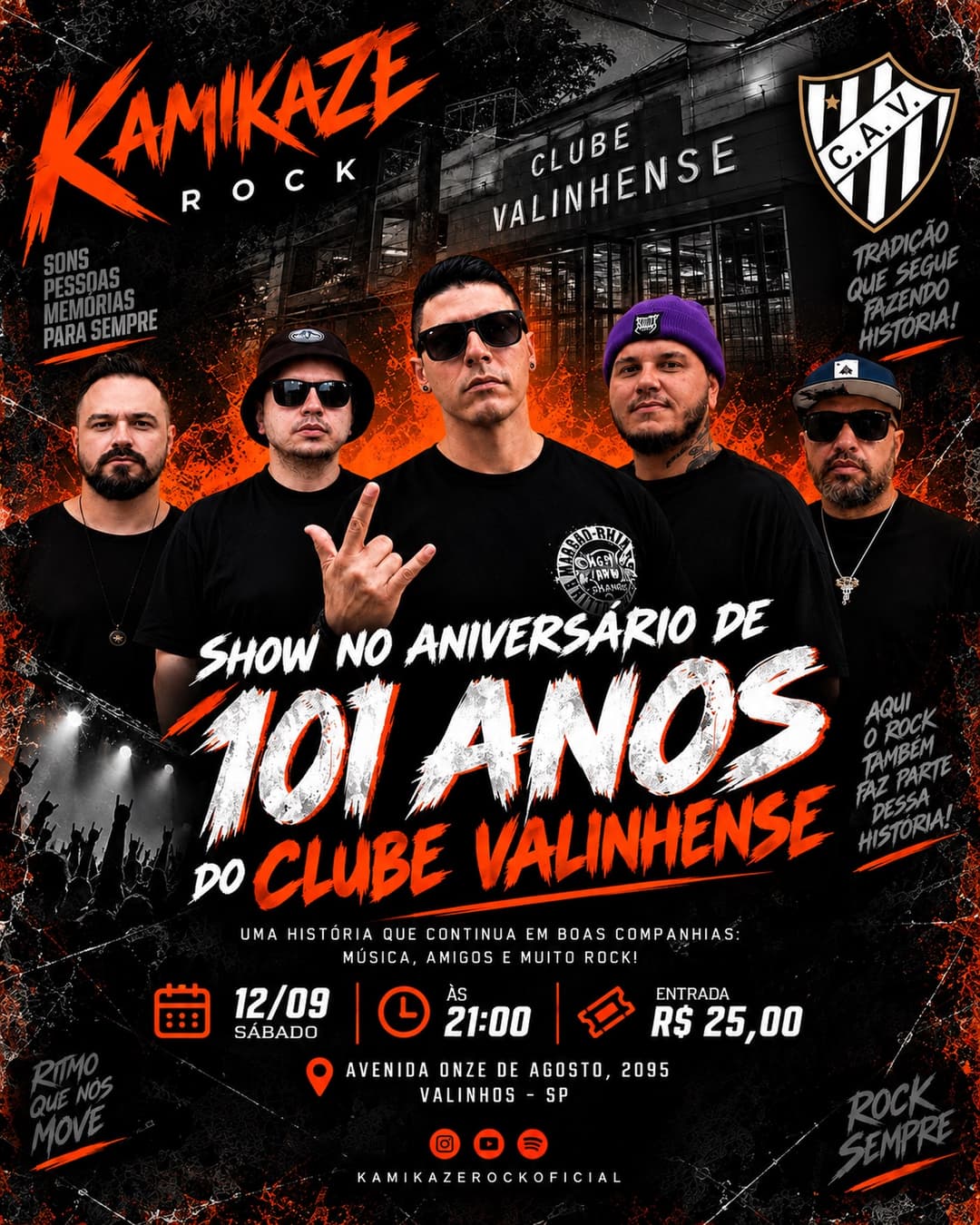 Flyer de Kamikaze Rock