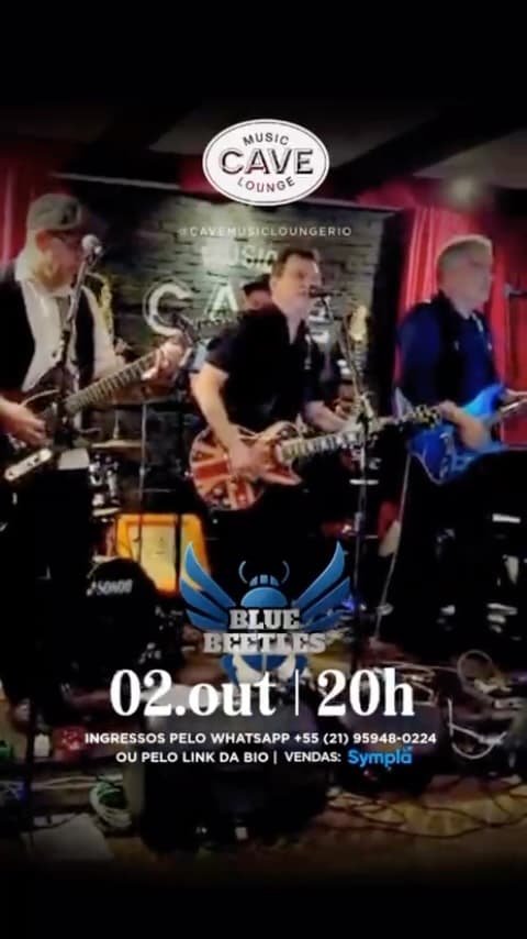 Flyer de Jonas Miller e Bluebeetles Band