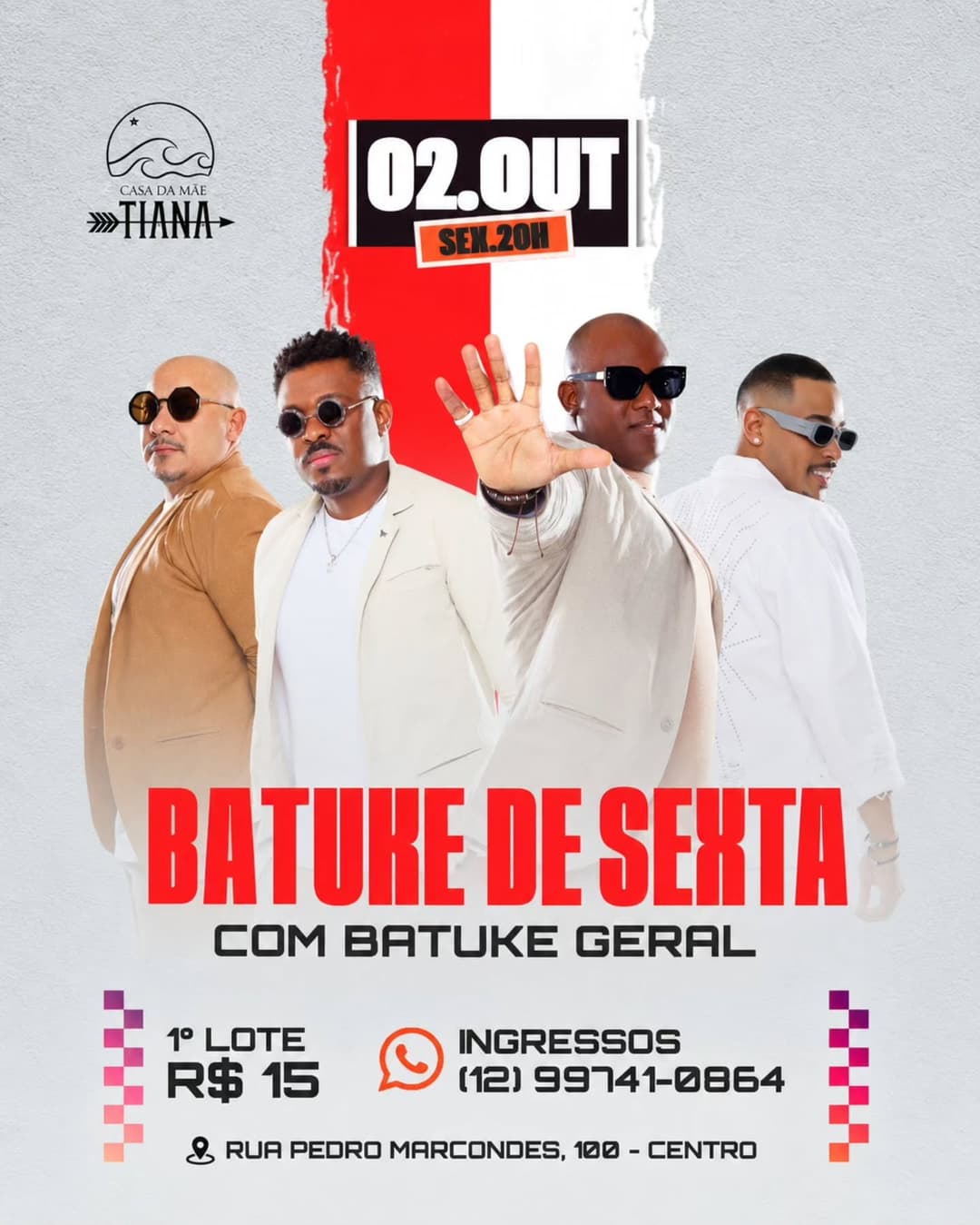 Flyer de Grupo Batuke Geral - BKG