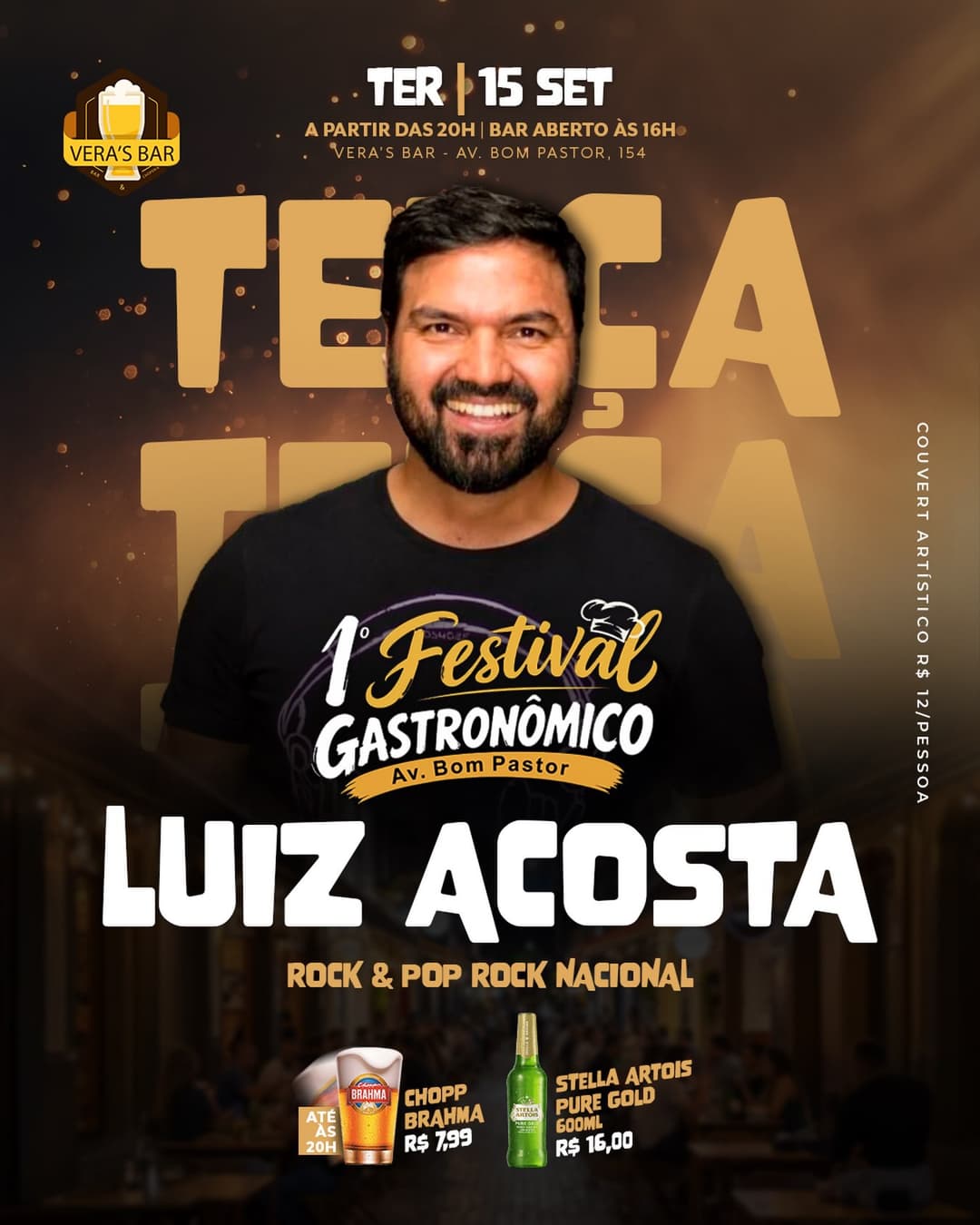 Flyer de Luiz Acosta