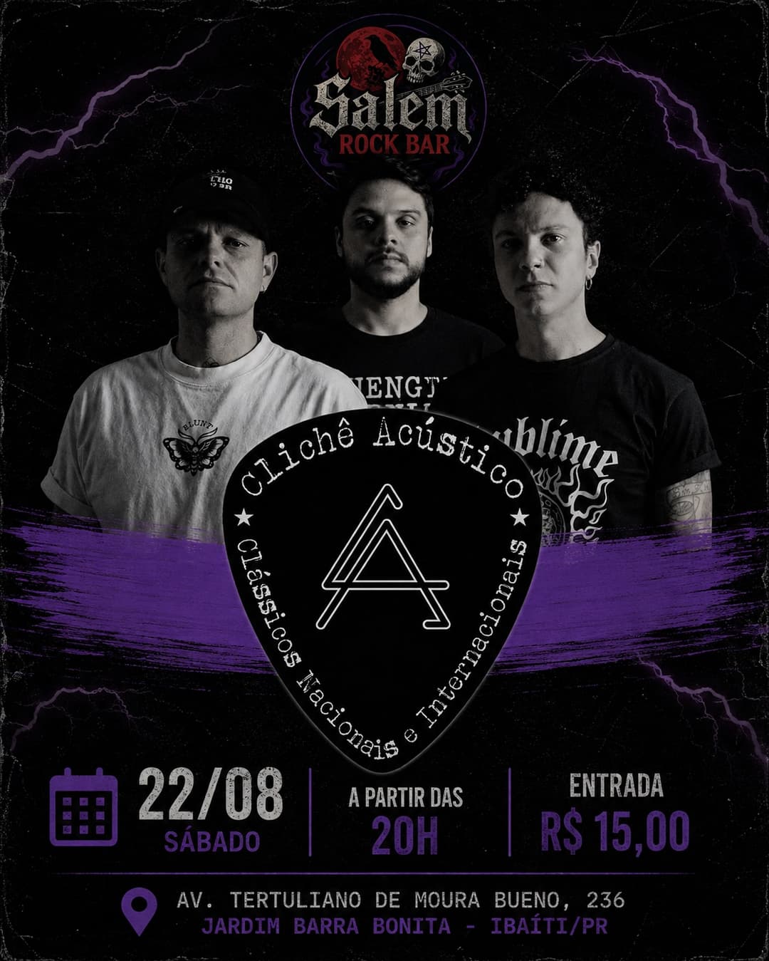 Flyer de Clichê Acústico
