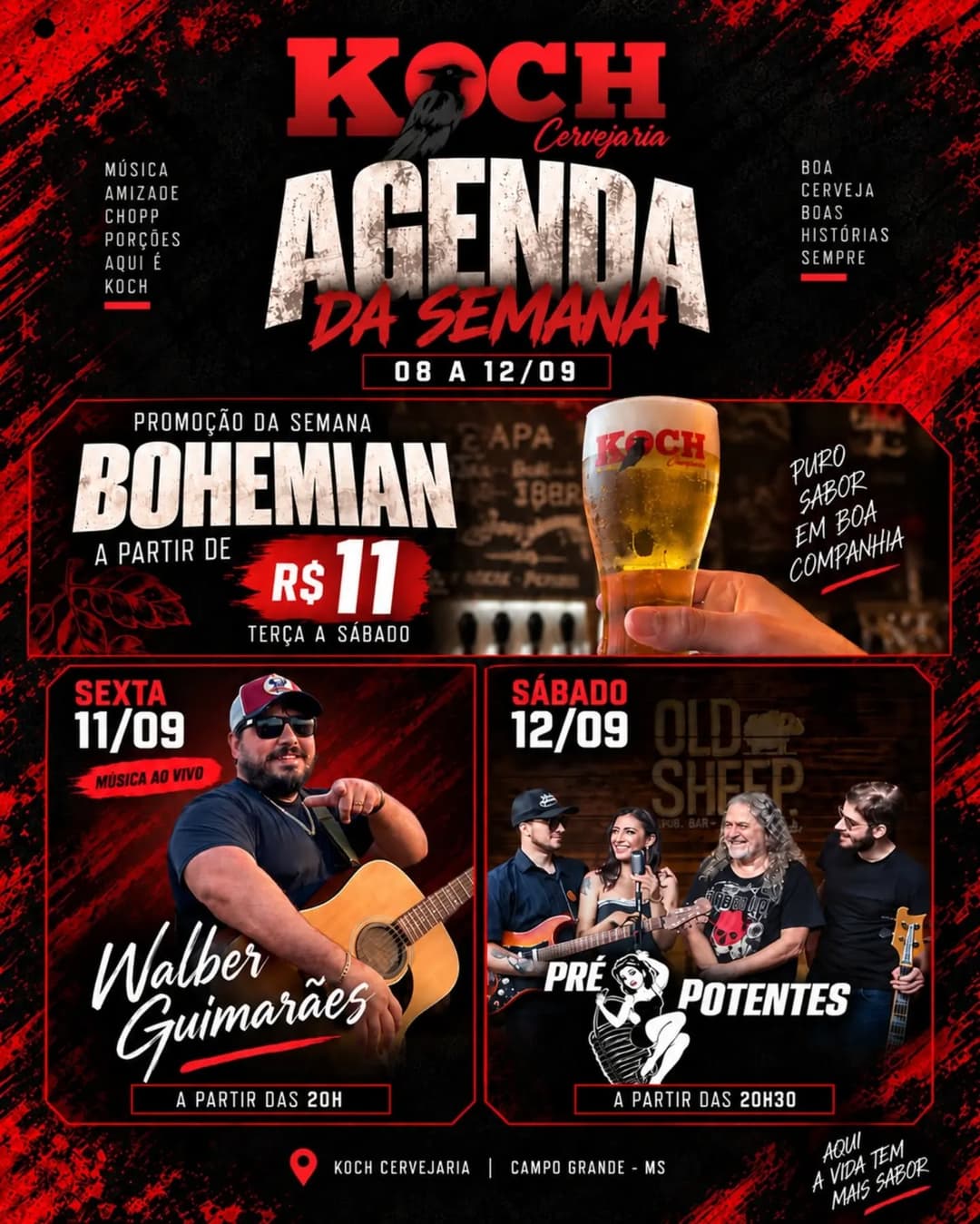 Flyer de Prépotentes