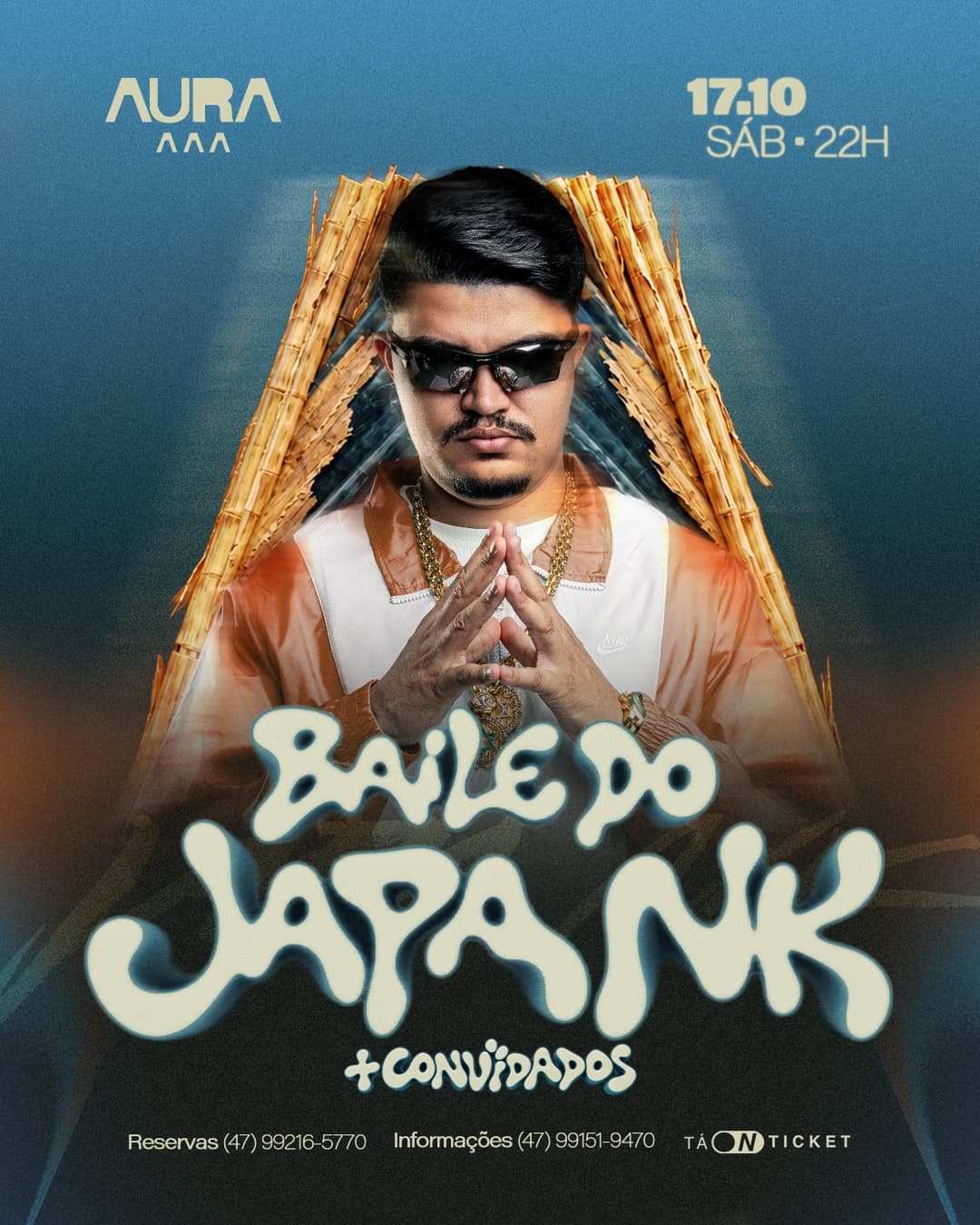 Flyer de Japa NK Label Artists e Baile do Japa NK