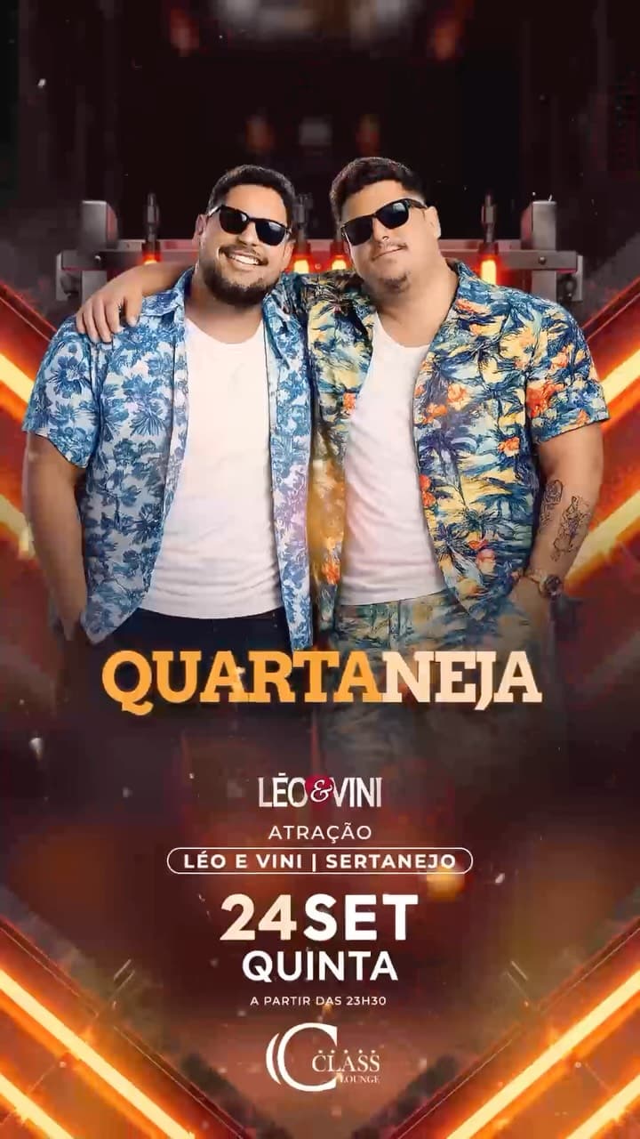 Flyer de Léo e Vini