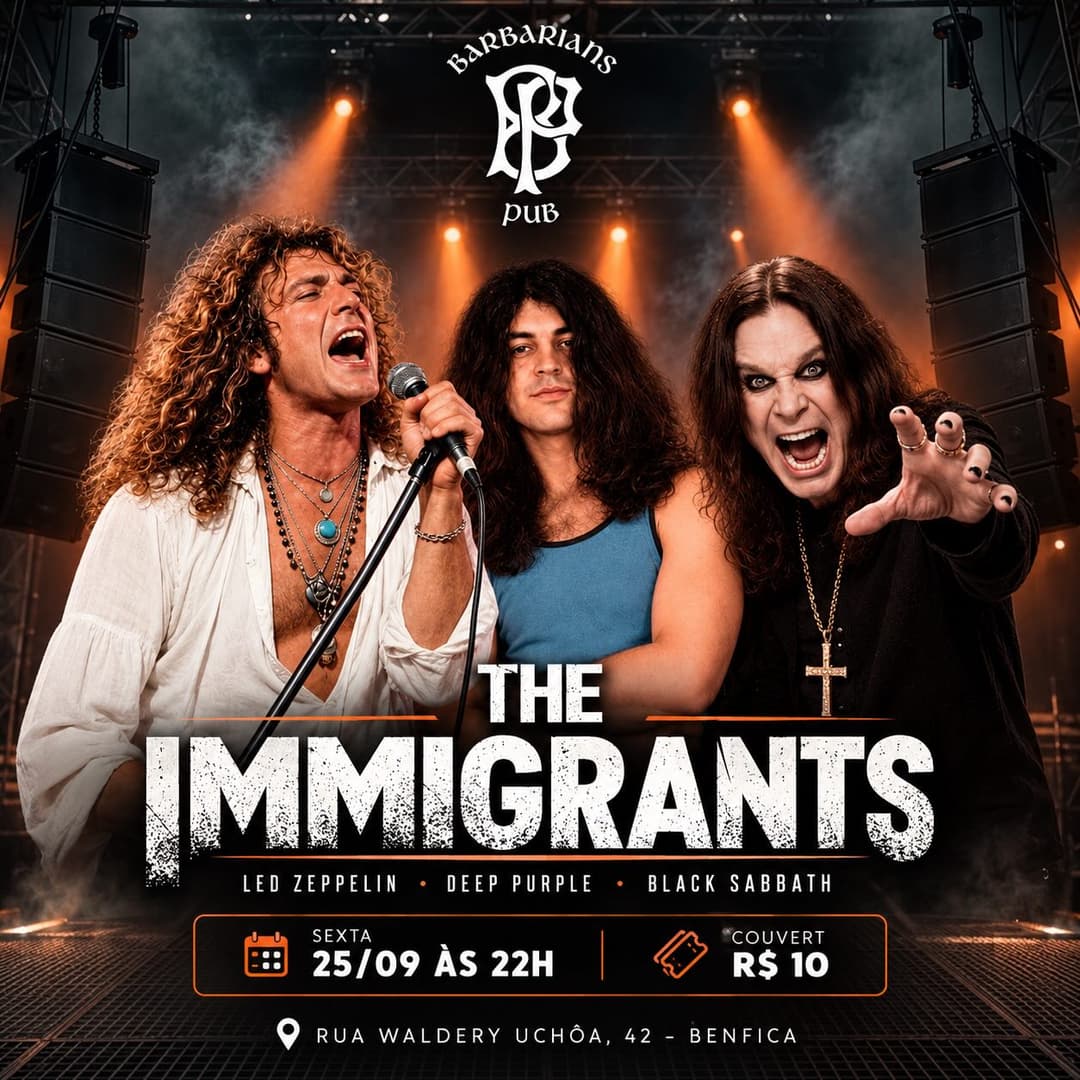 Flyer de The Immigrants