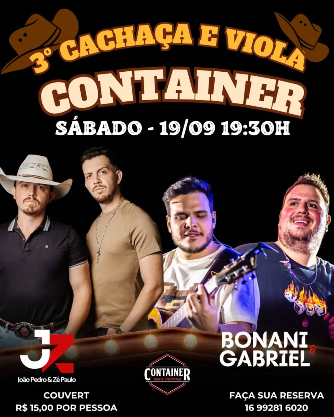 Flyer de João Pedro & Zé Paulo