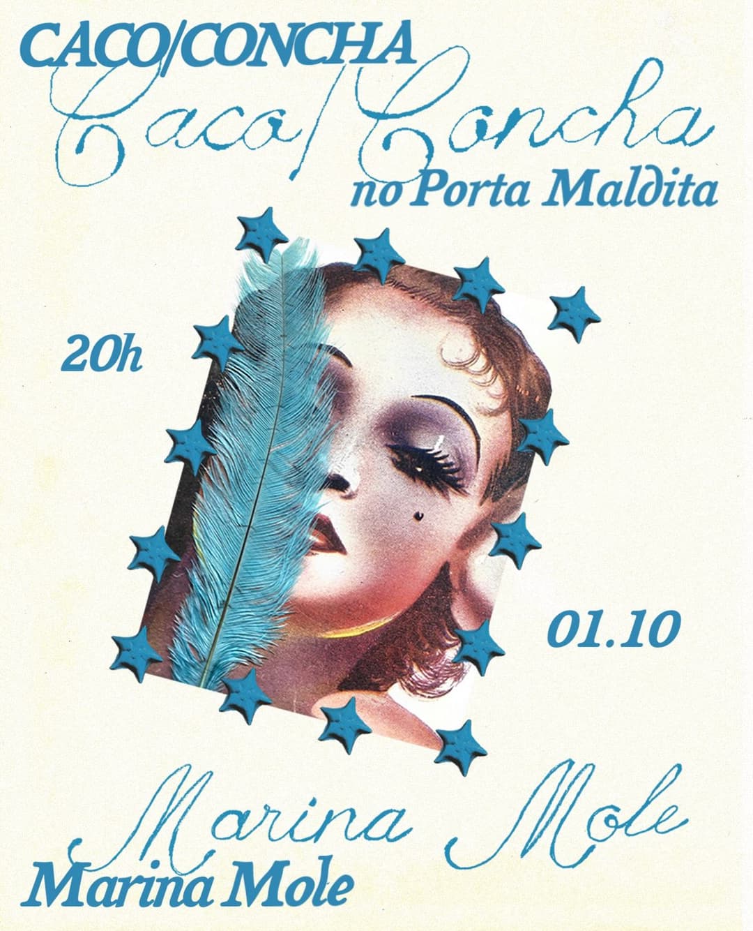 Flyer de Marina Mole, Caco Concha e Bassrilia
