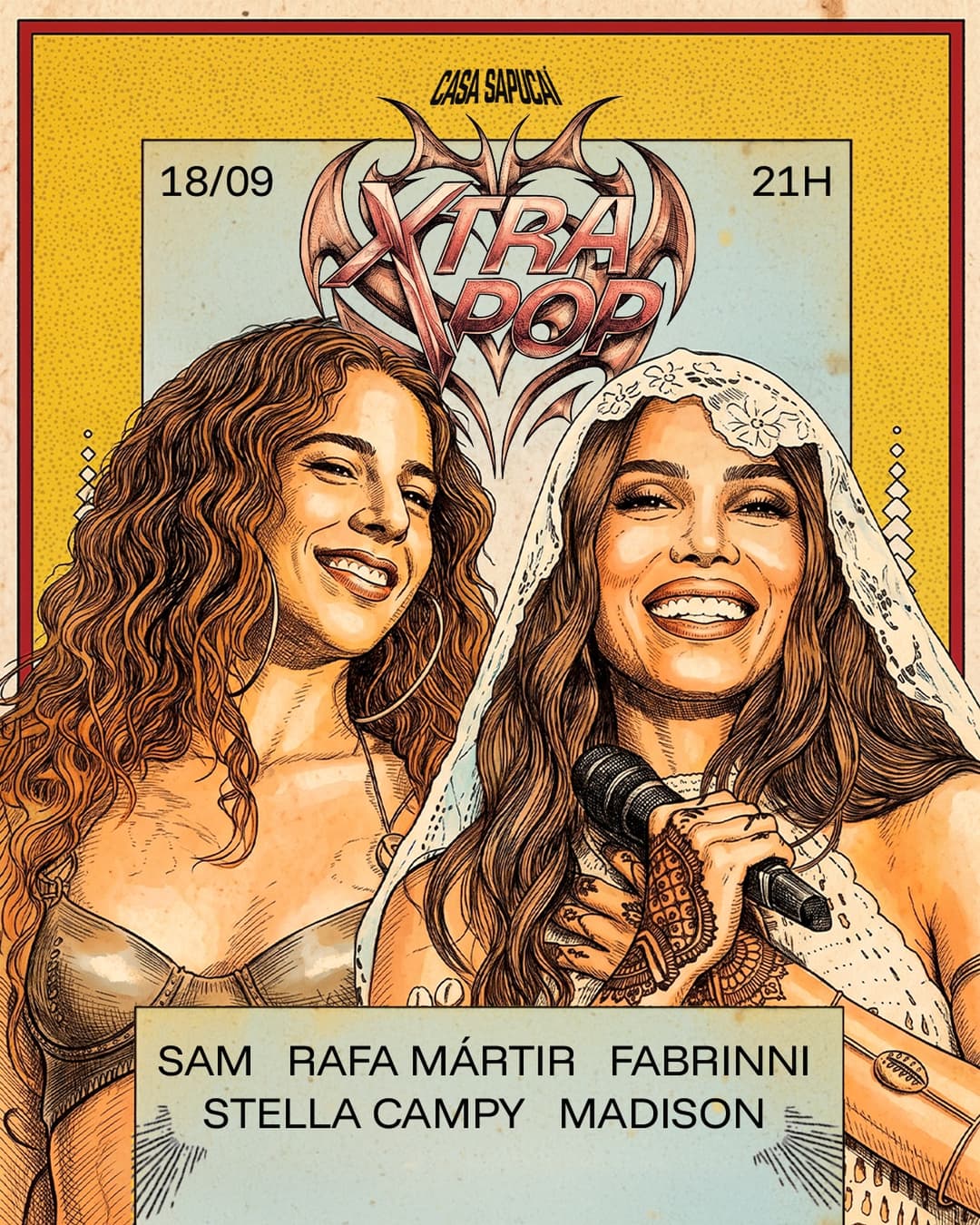 Flyer de Fabrinni, Paulo, samuelxsants e mais 2 artistas