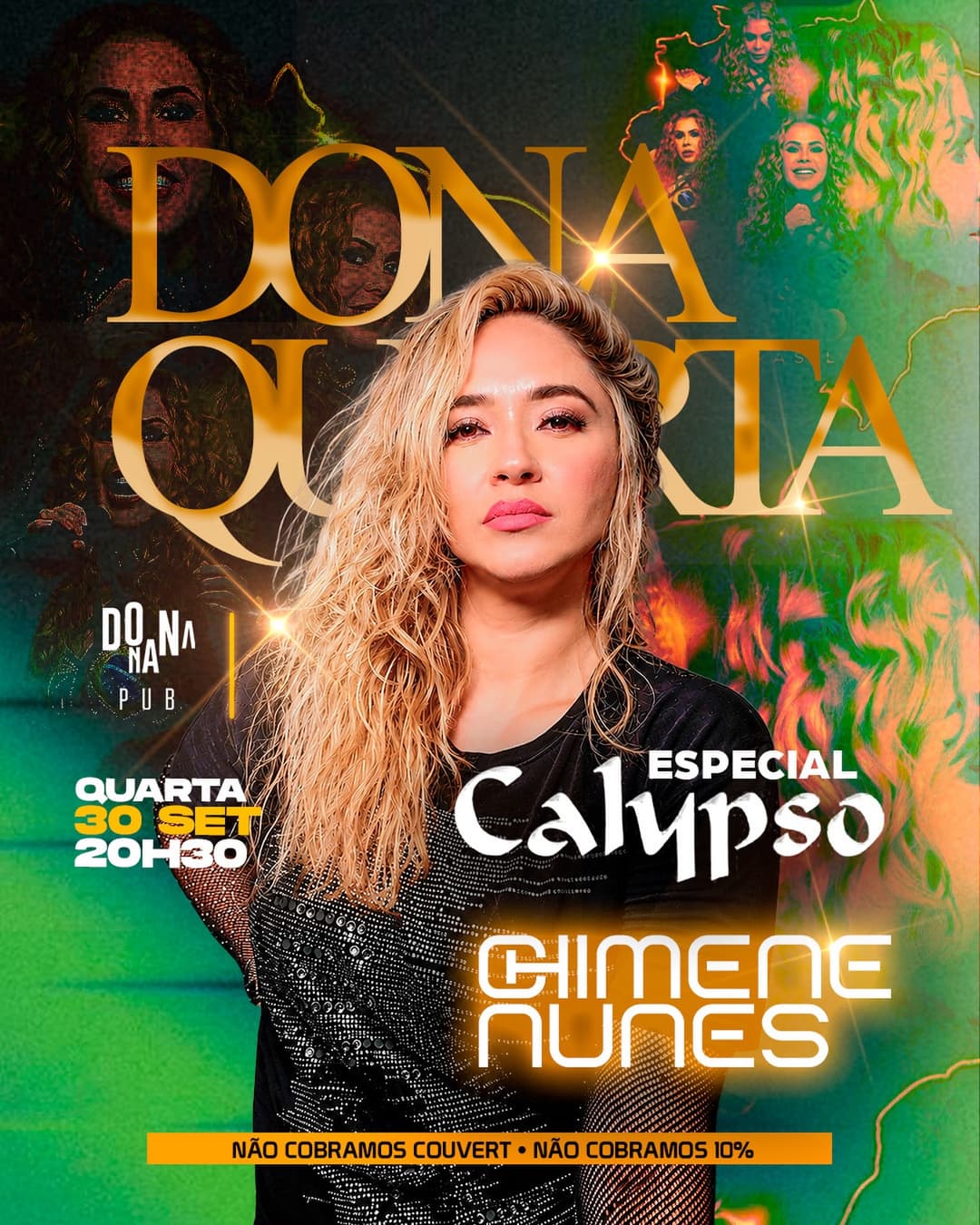 Flyer de Chimene Nunes e Dona Quarta
