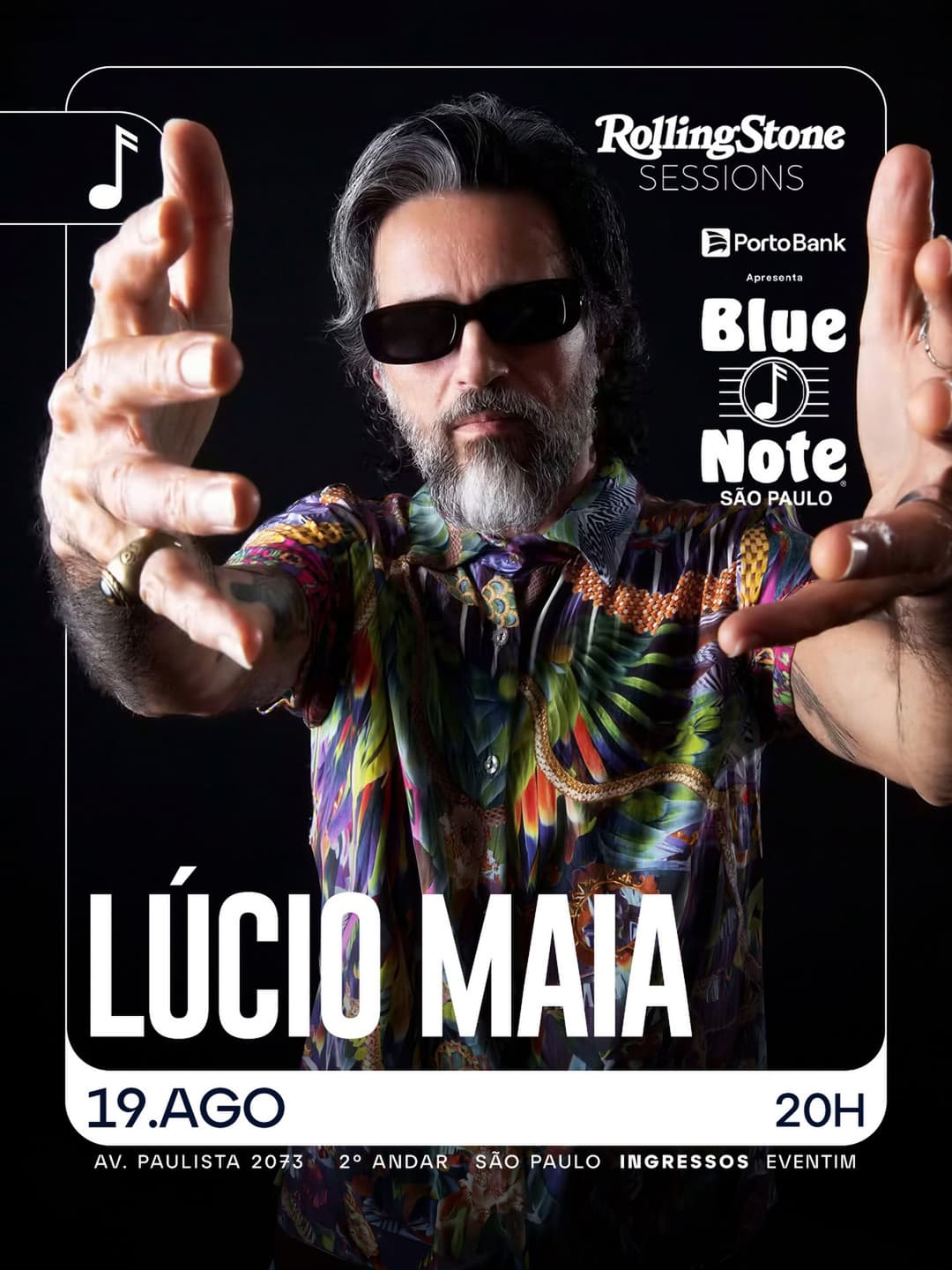 Flyer de Lúcio Maia