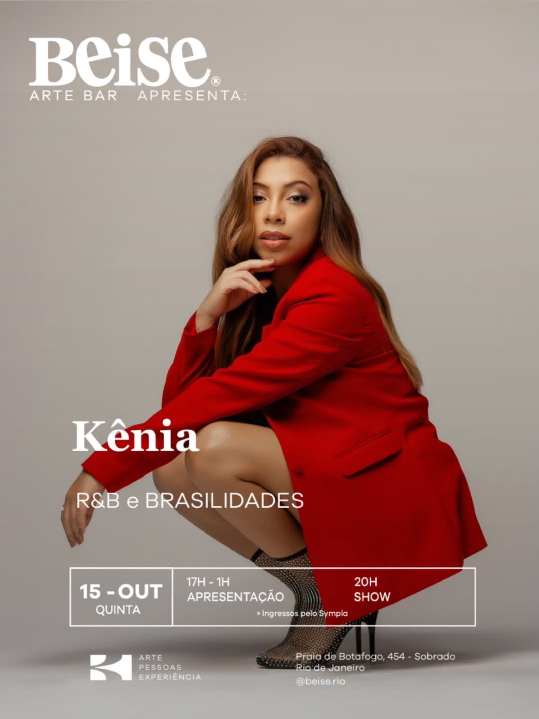Flyer de Kênia Almeida