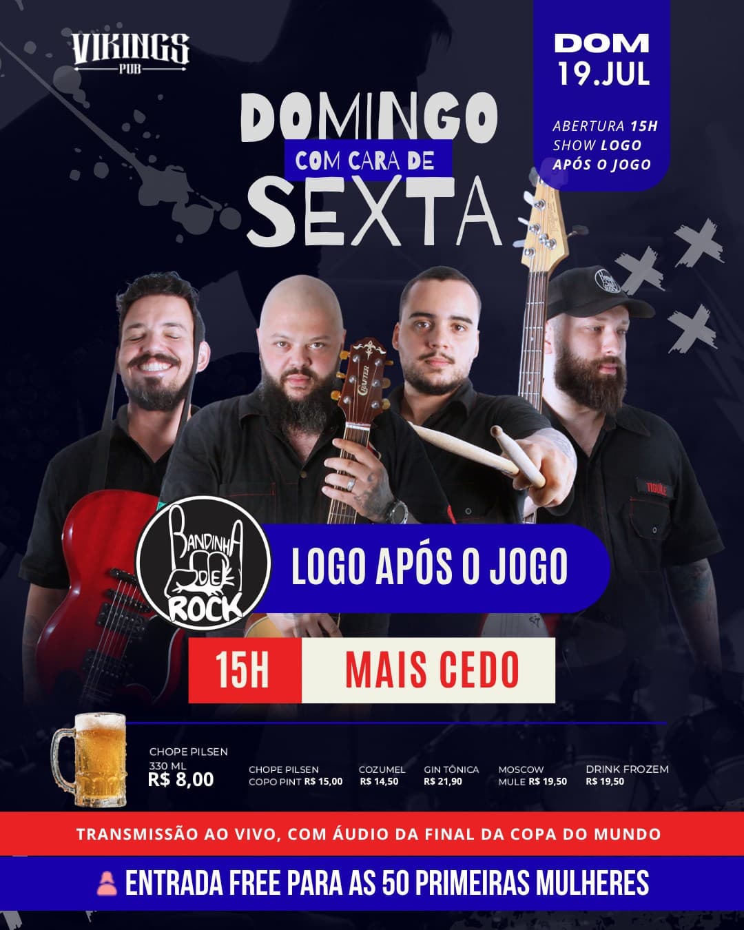 Flyer de Bandinha de Rock