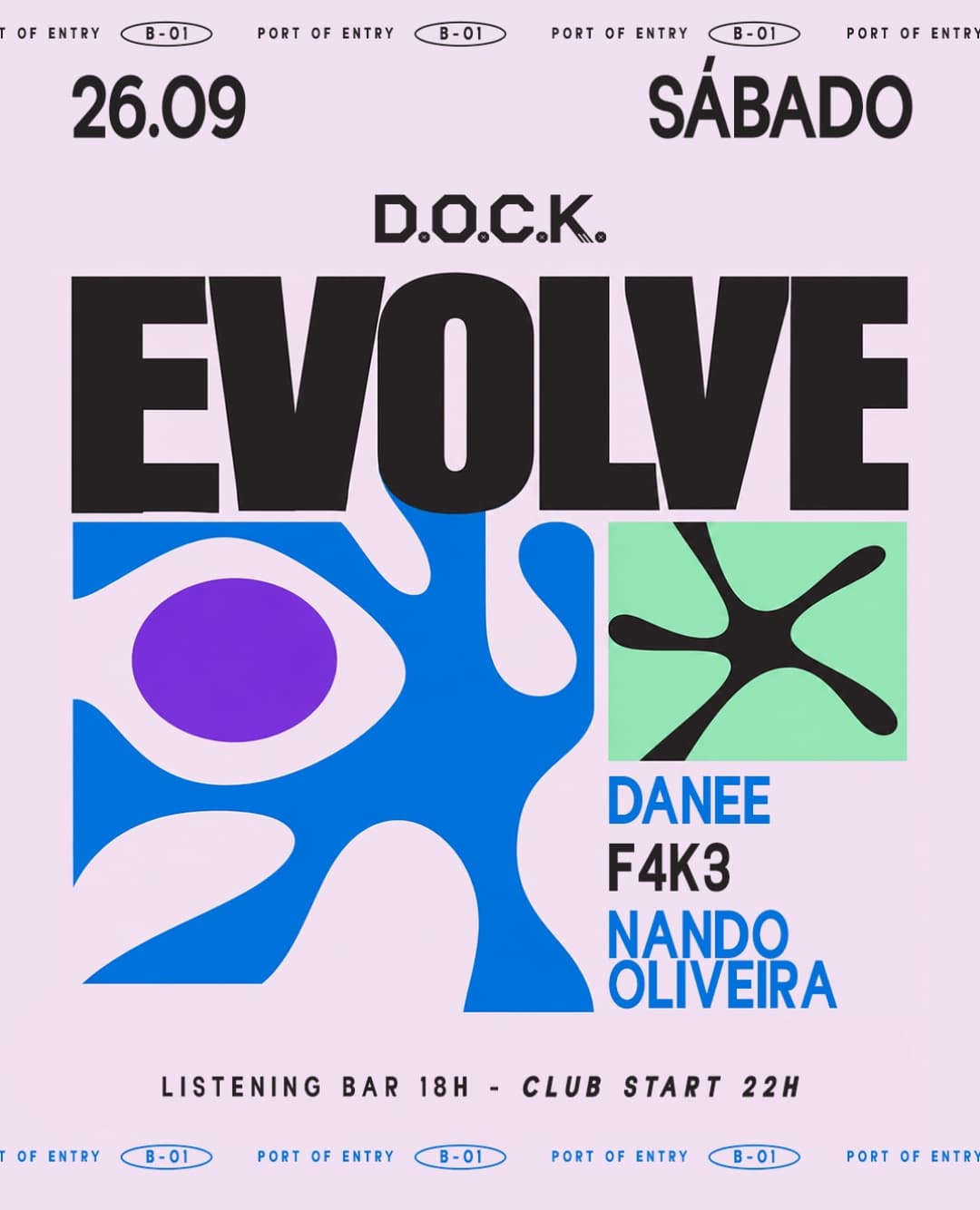 Flyer de Danee, Fake e Nando Oliveira