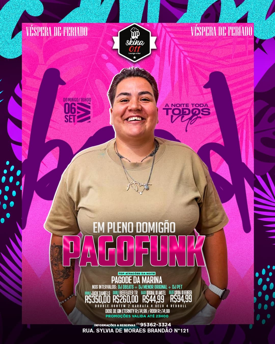 Flyer de Pagode da Marina