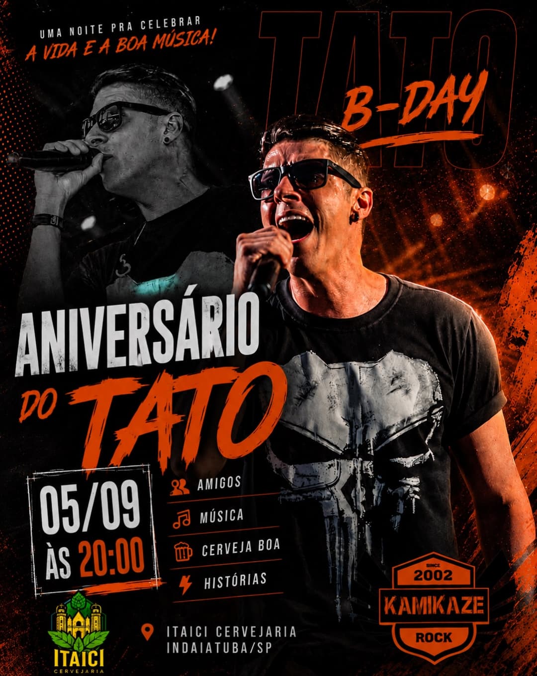 Flyer de Kamikaze Rock