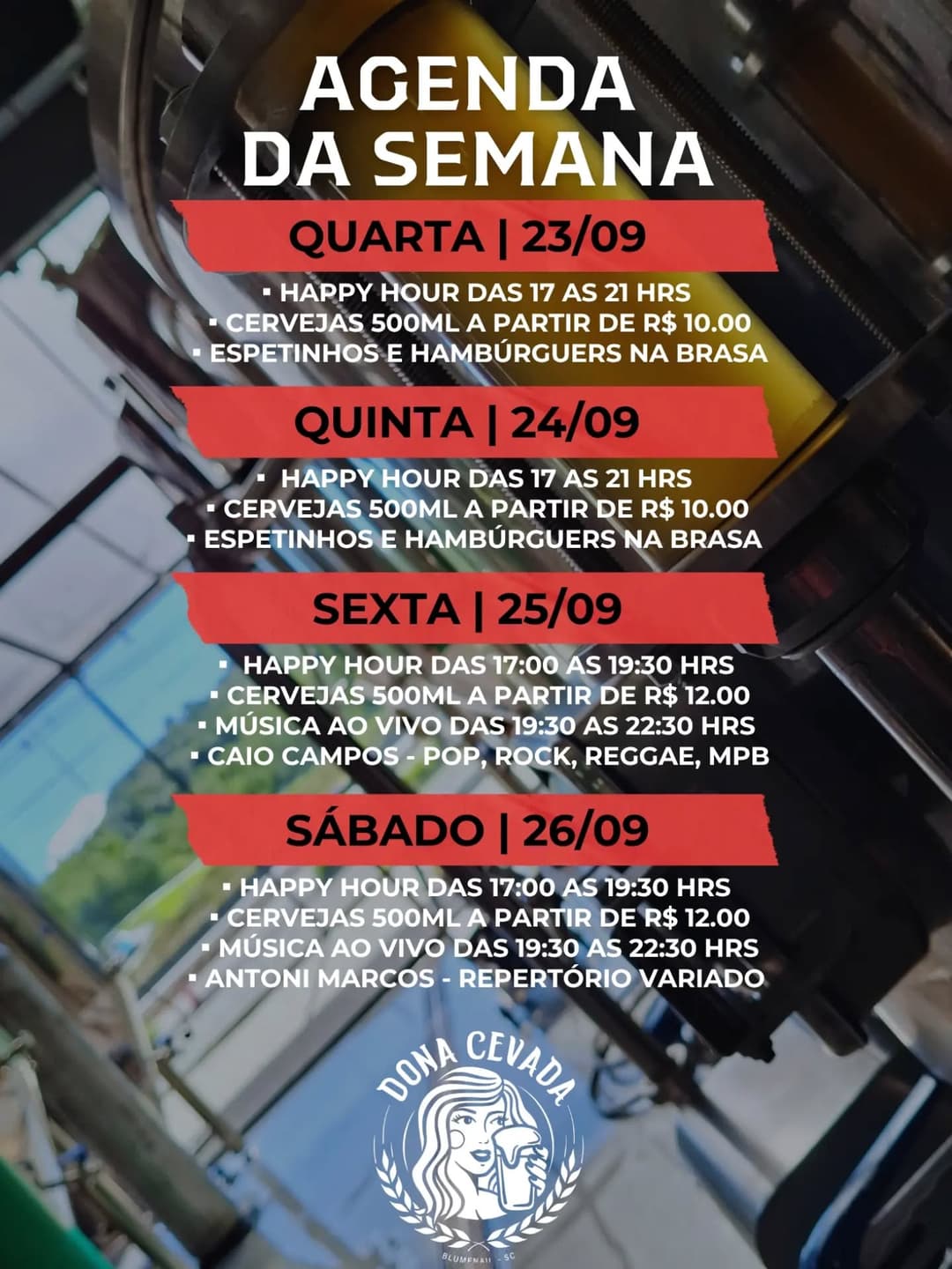 Flyer de Caio Campos