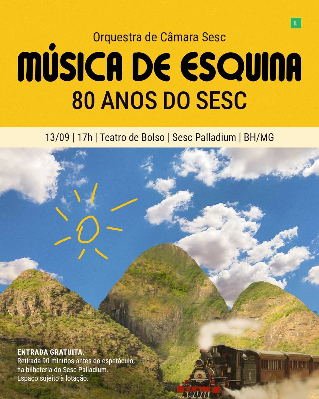 Flyer de Orquestra de Câmara Sesc