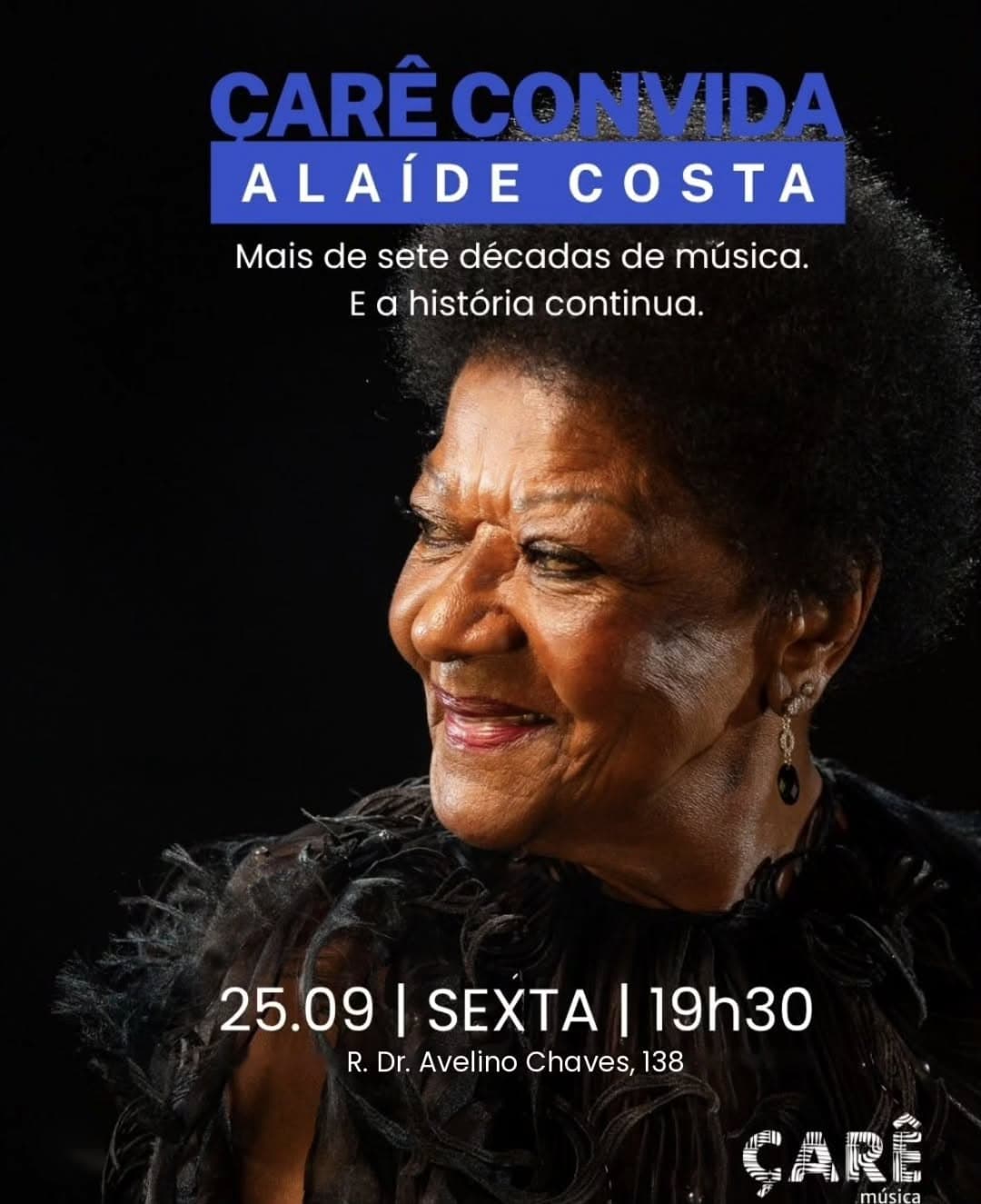 Flyer de Alaíde Costa e Uma Estrela para Dalva