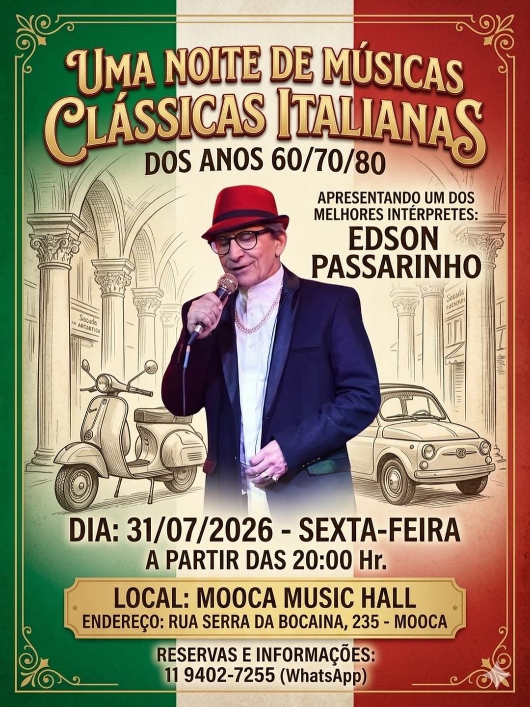 Flyer de Edson Passarinho