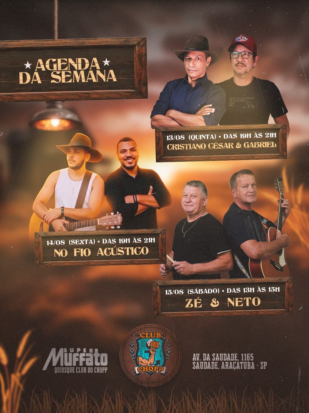 Flyer de No Fio Acústico