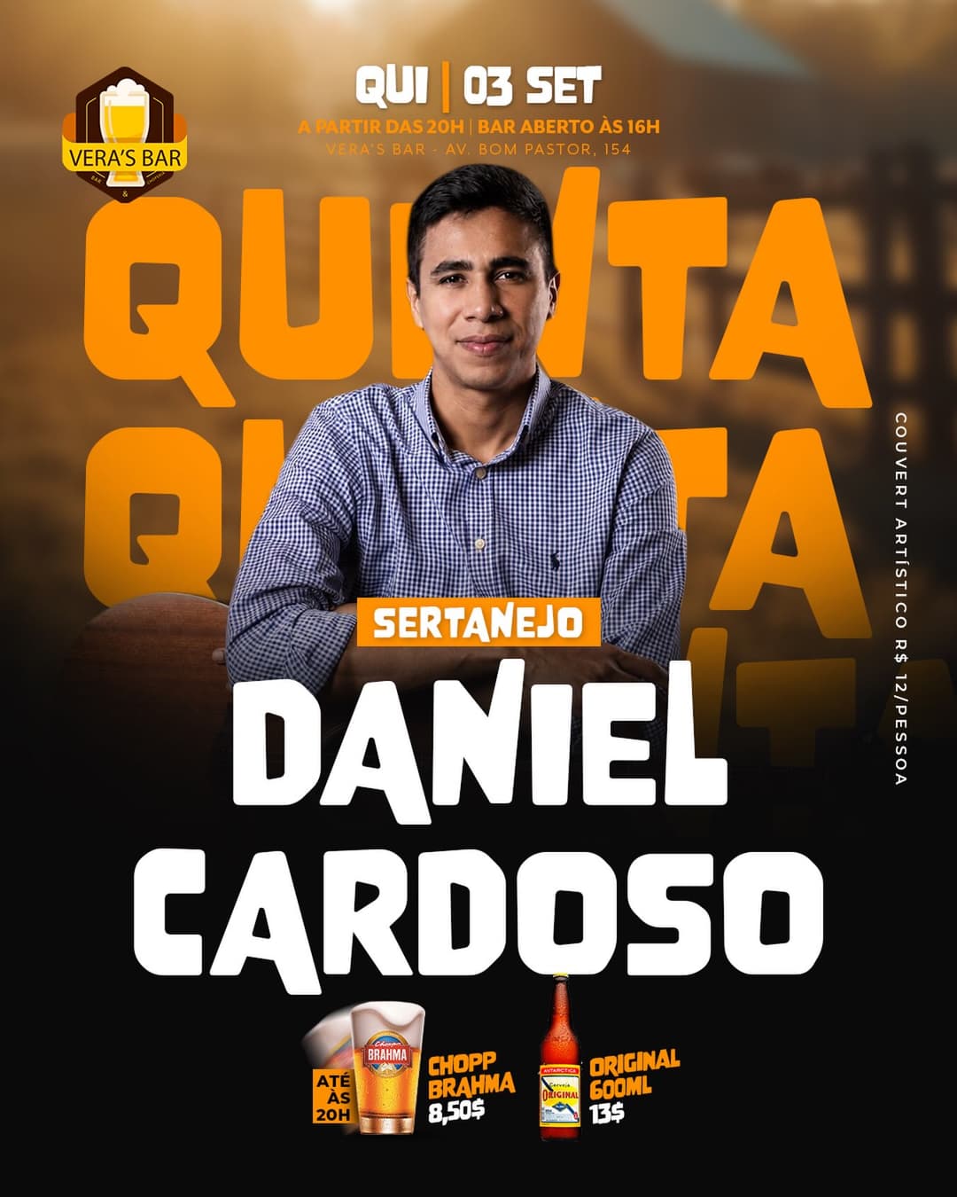 Flyer de Daniel Cardoso