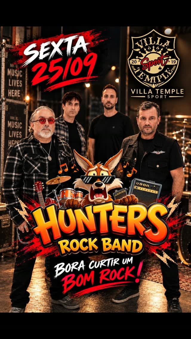 Flyer de Hunters Rock Band