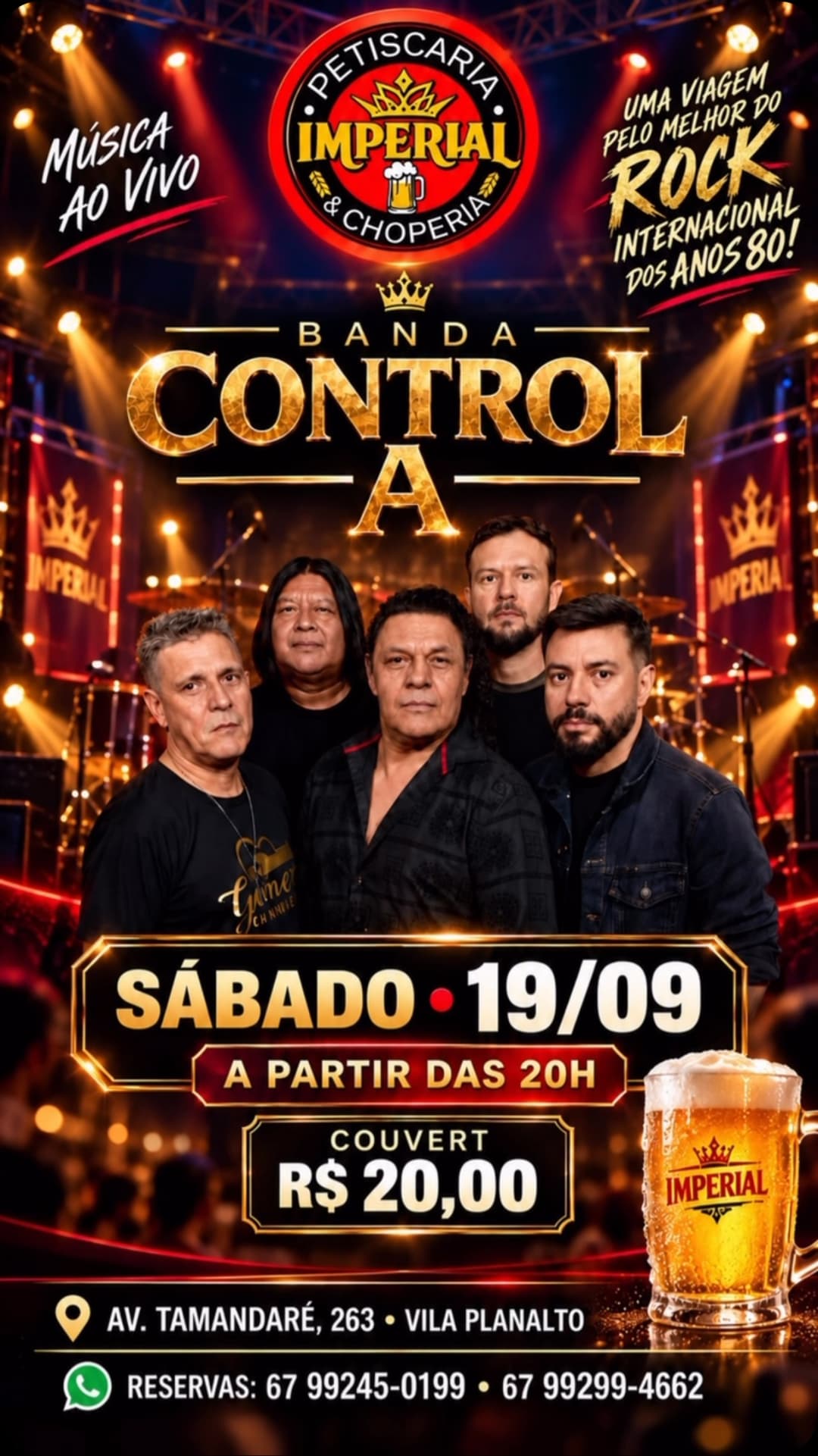 Flyer de Banda Control A