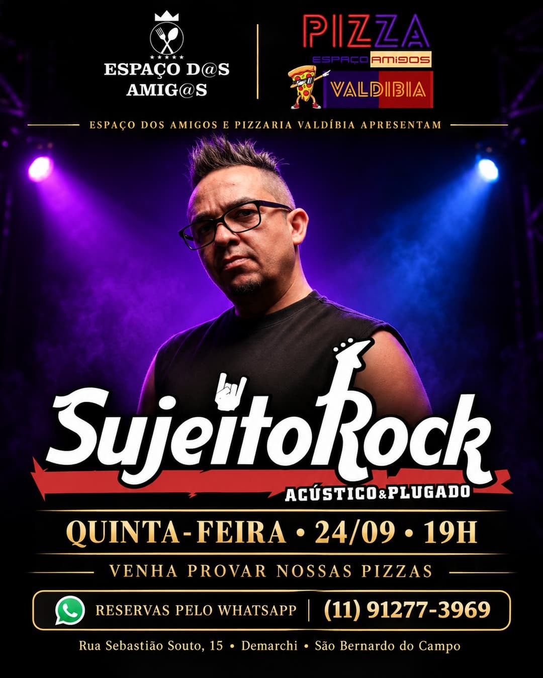 Flyer de Sujeito Rock