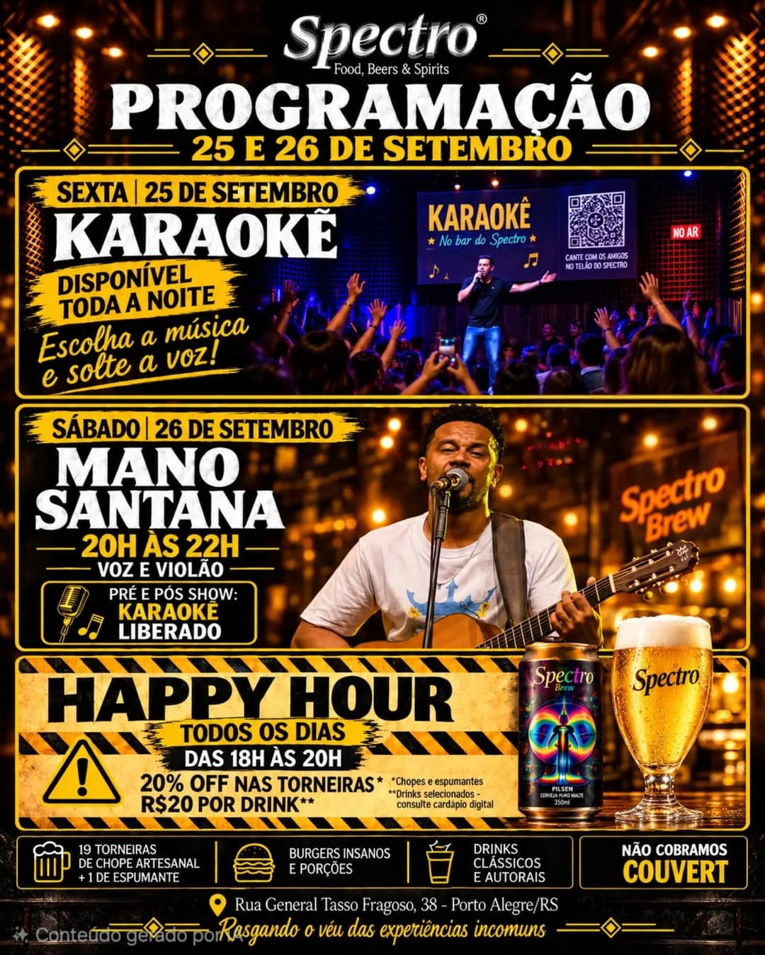 Flyer de Mano Santana