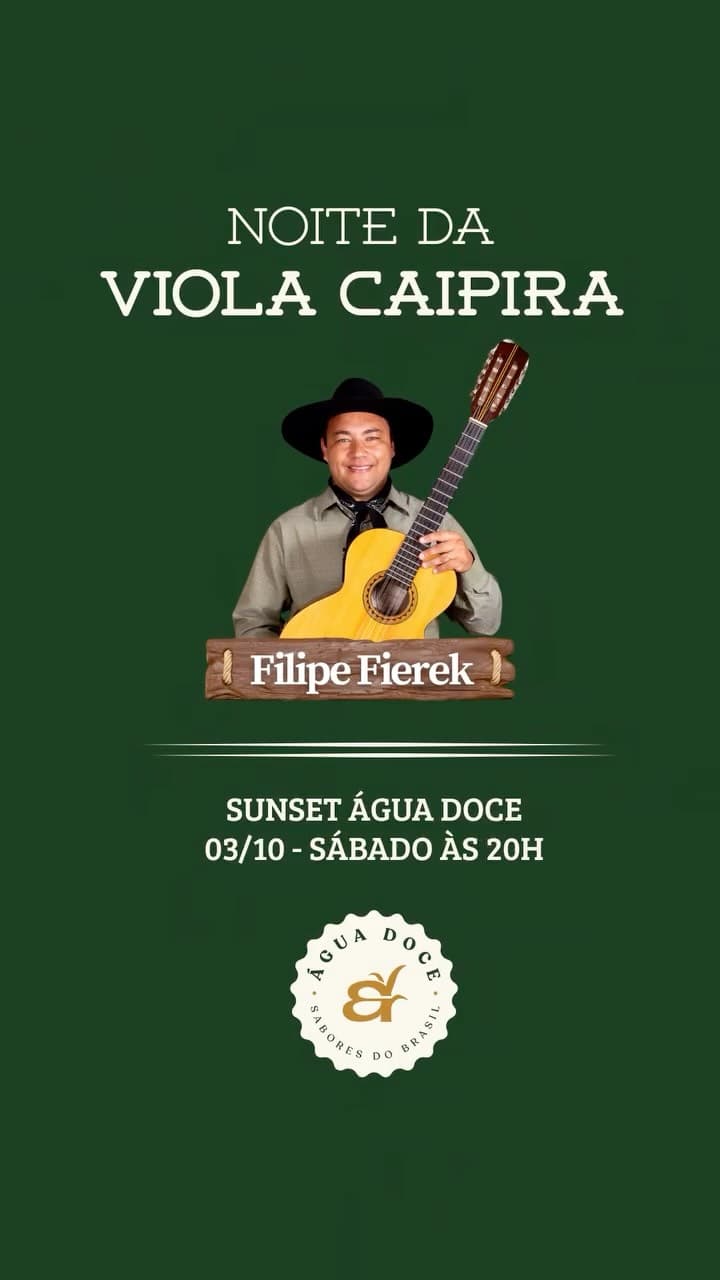 Flyer de Violeiro Filipe Fierek