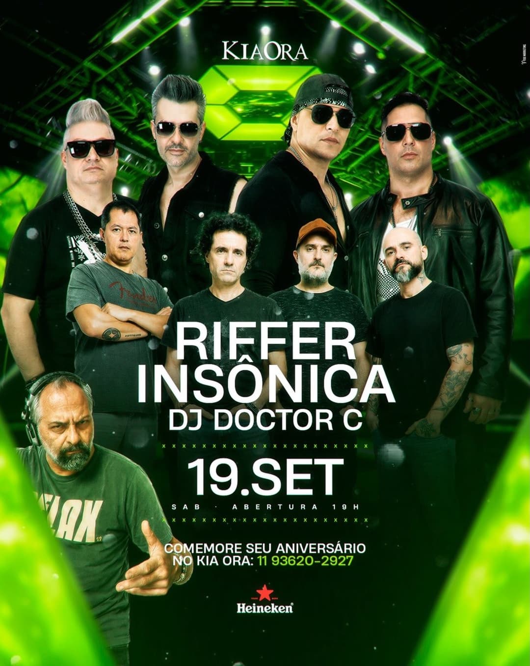 Flyer de Riffer Thiago Ribeiro, Insonica e djdoctorc