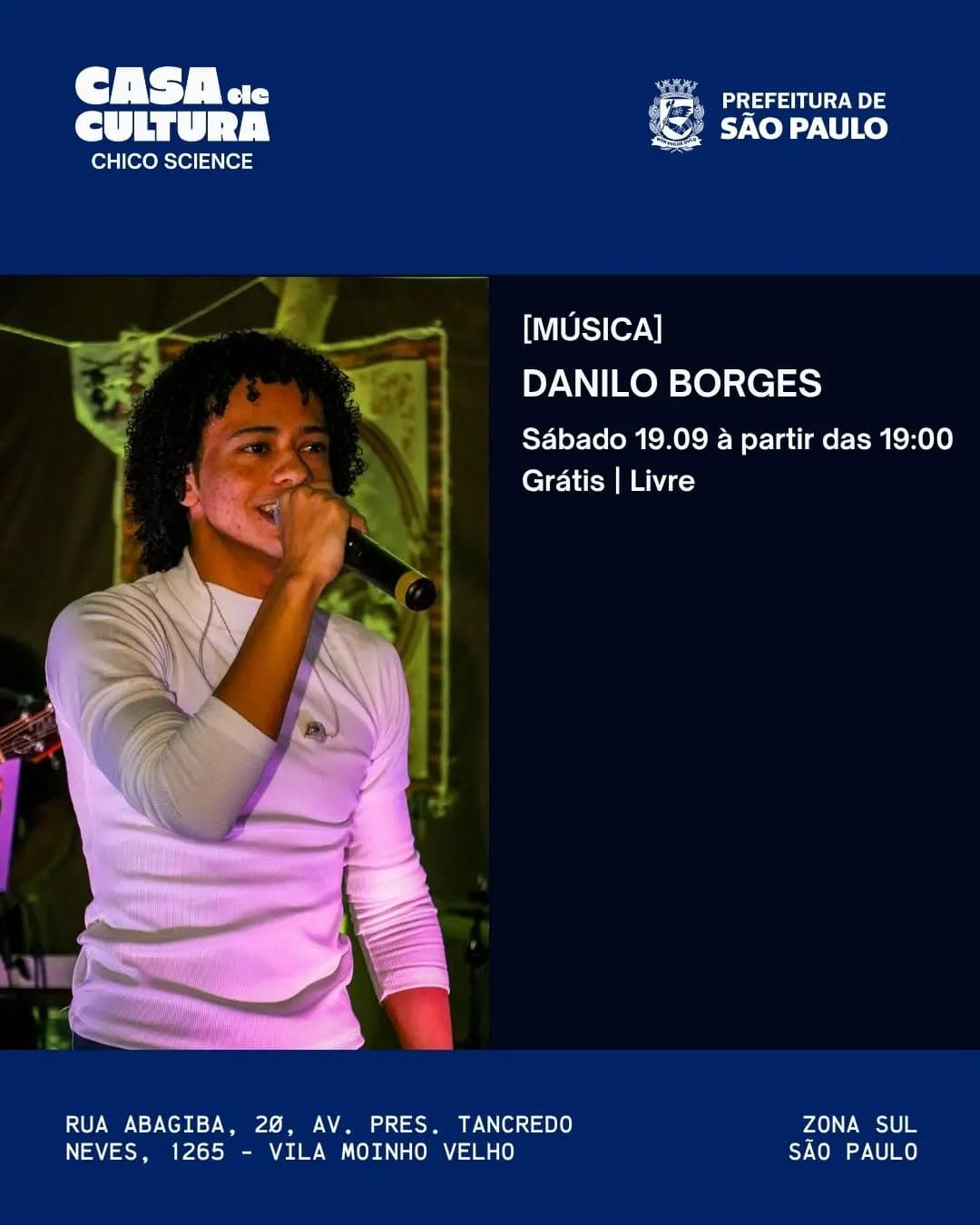 Flyer de Danilo Borges