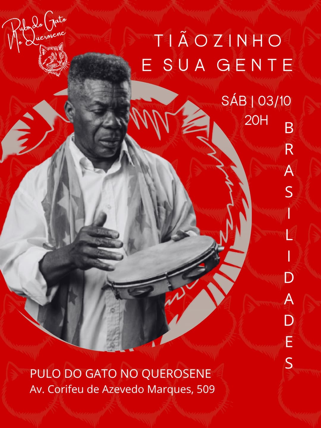 Flyer de Tião Carvalho e Tiãozinho e sua Gente