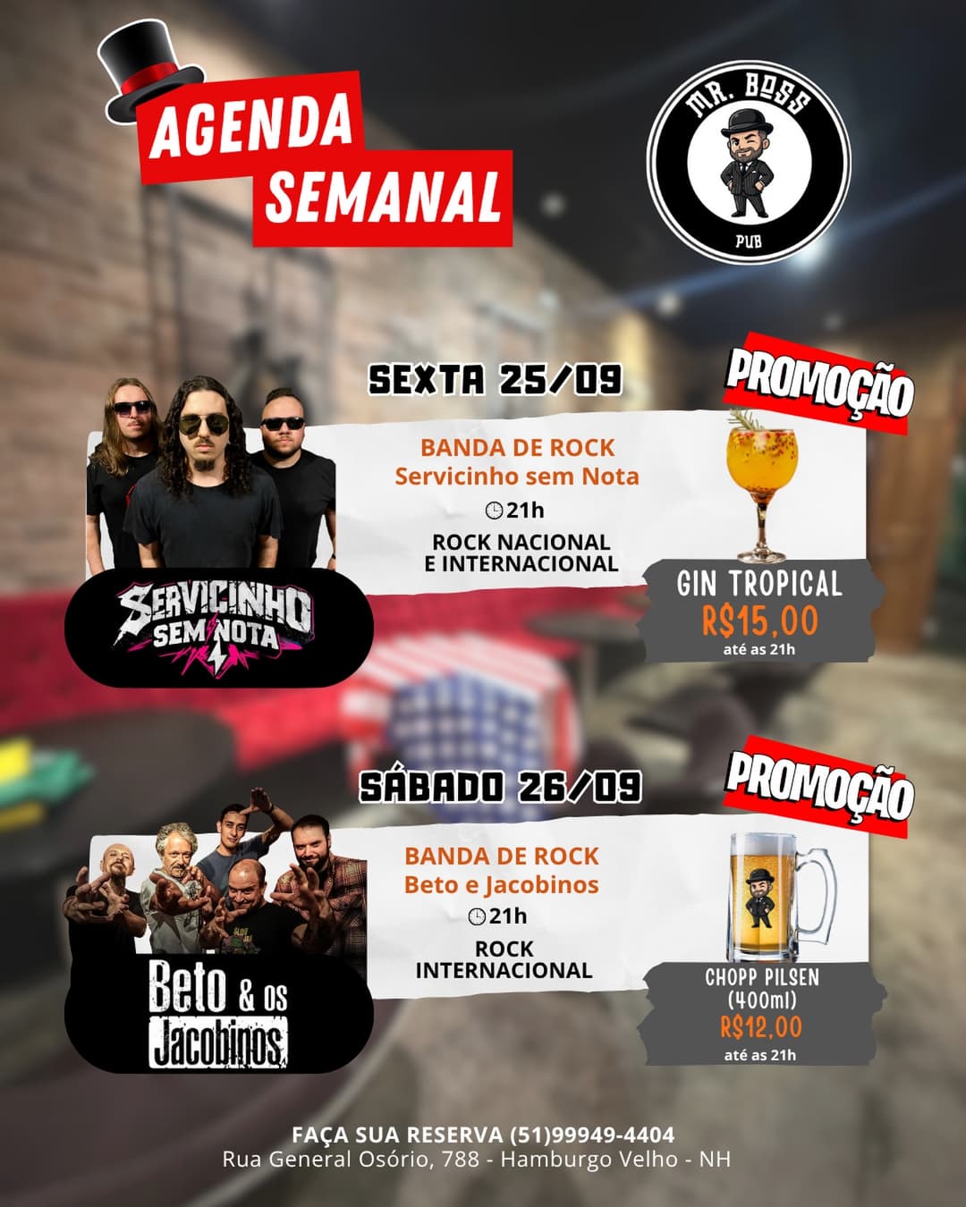 Flyer de Beto & Jacobinos
