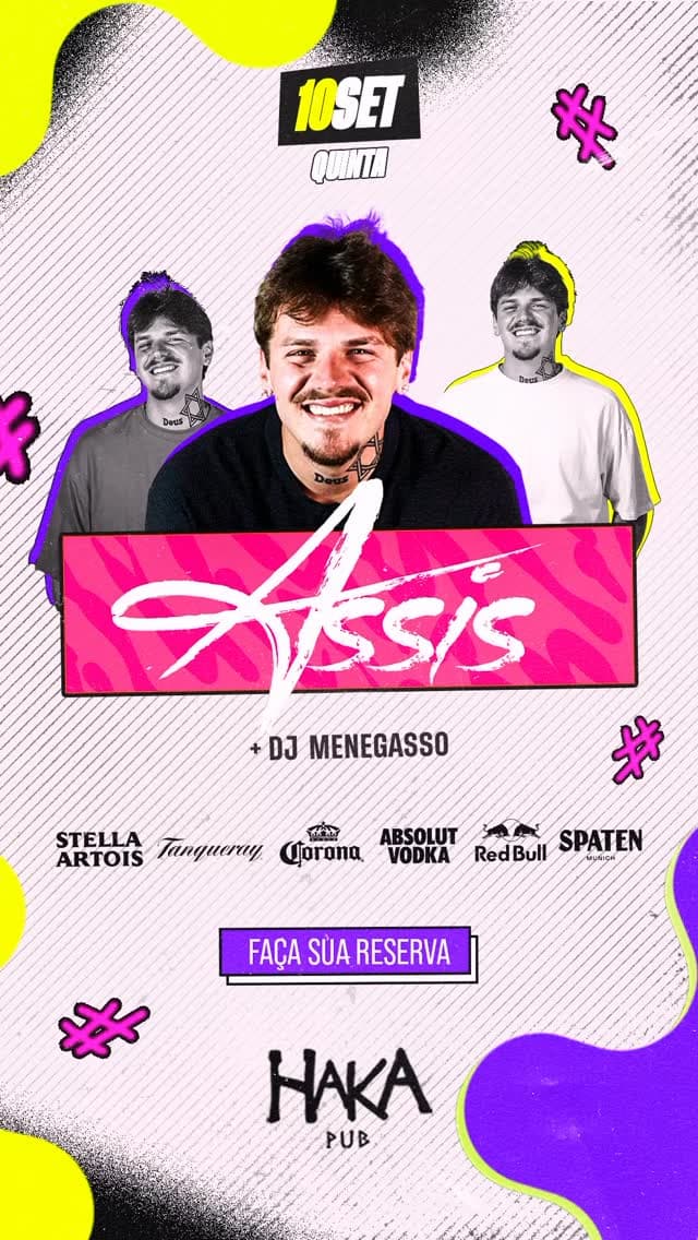 Flyer de Assis e Menegasso