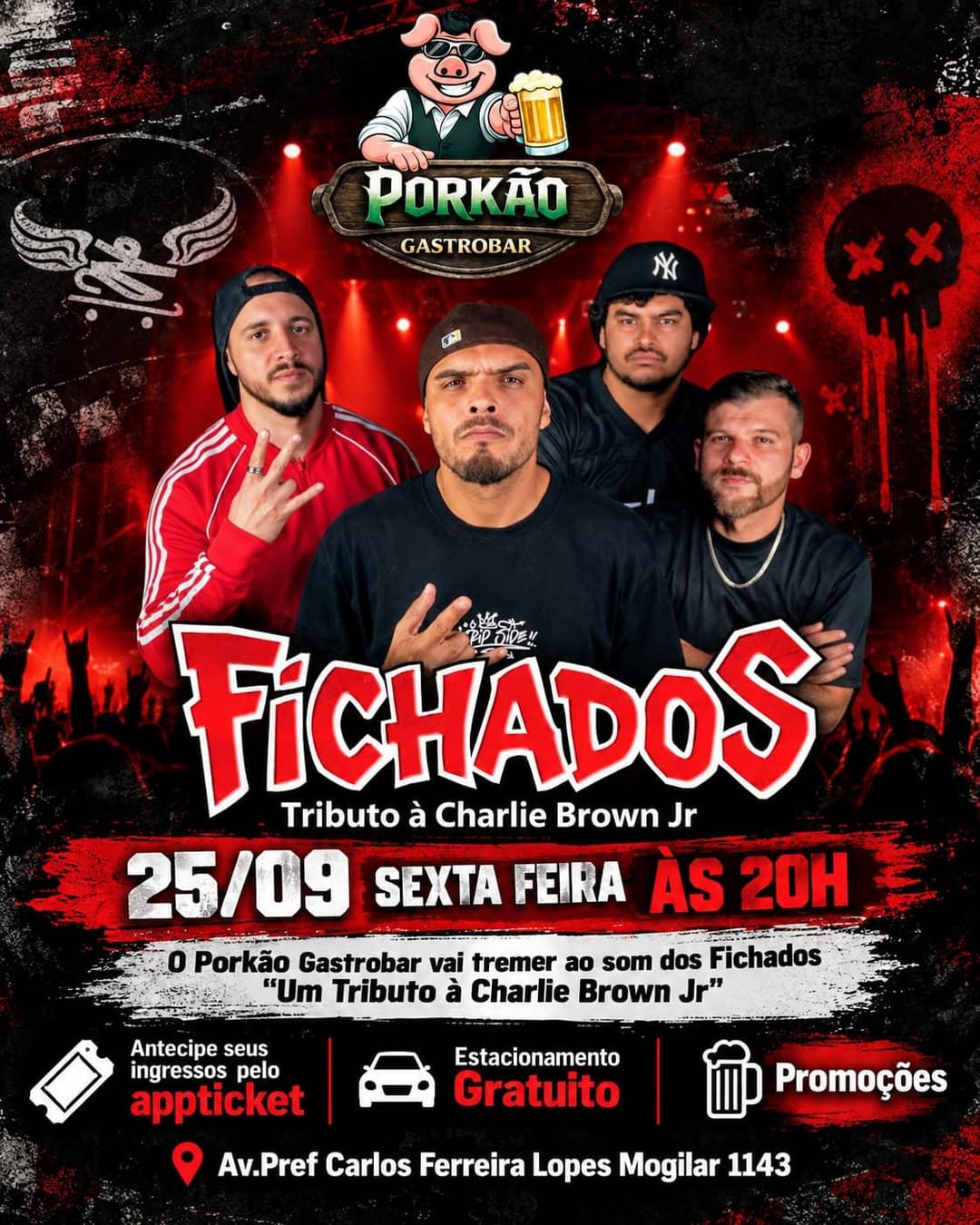Flyer de Banda Fichados