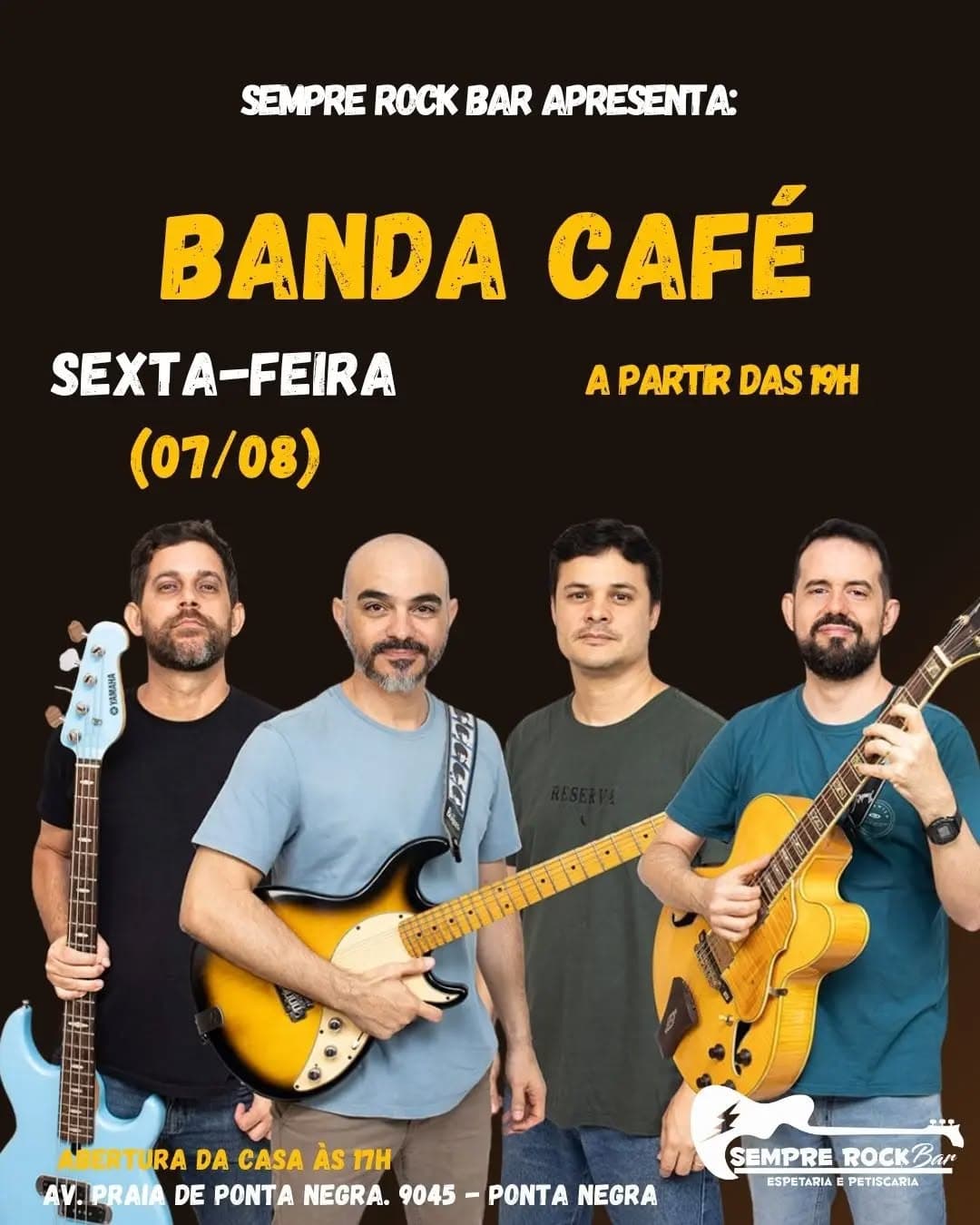 Flyer de Banda Café
