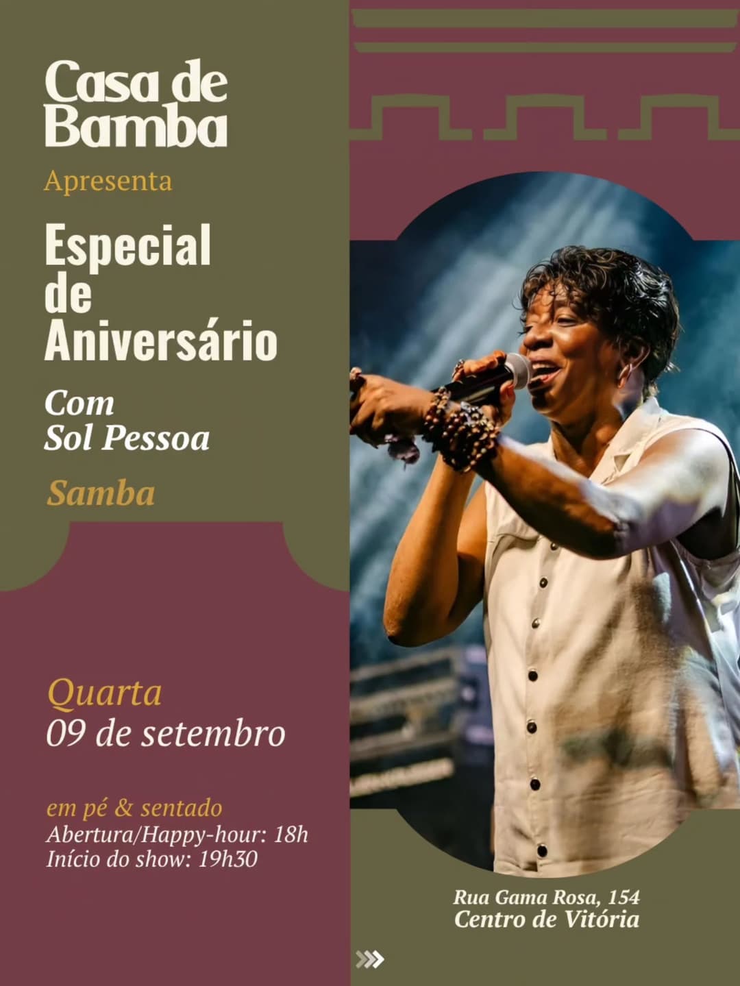 Flyer de Sol Pessoa