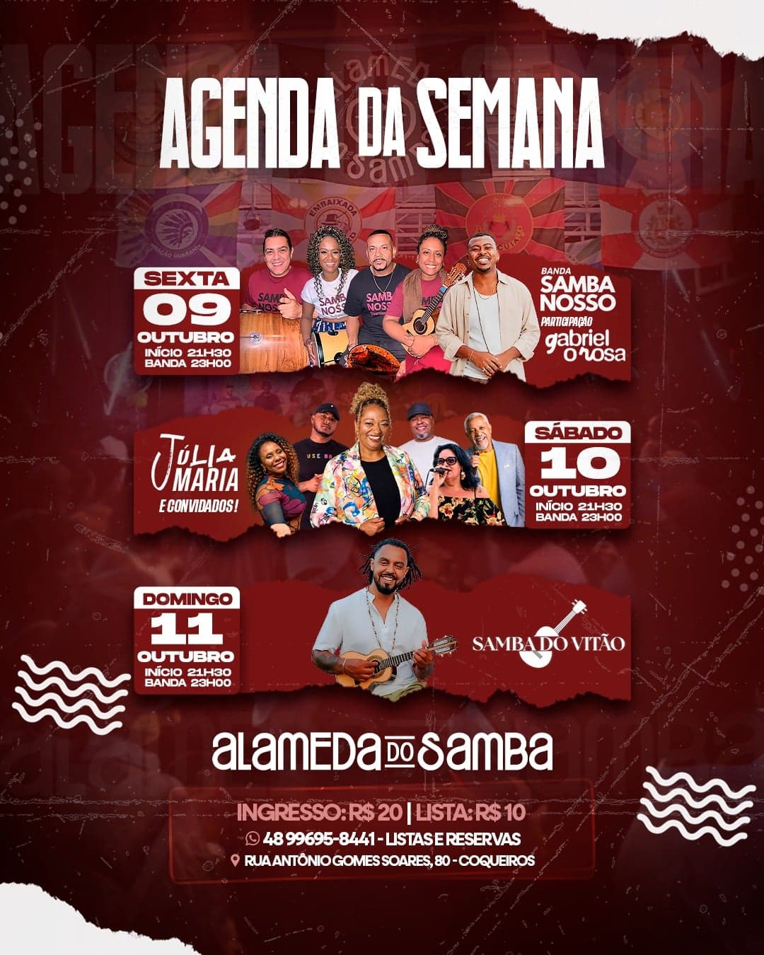 Flyer de Samba do Vitão