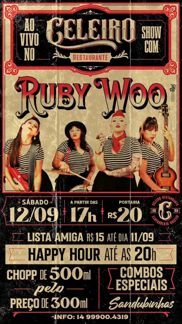 Flyer de Ruby Woo